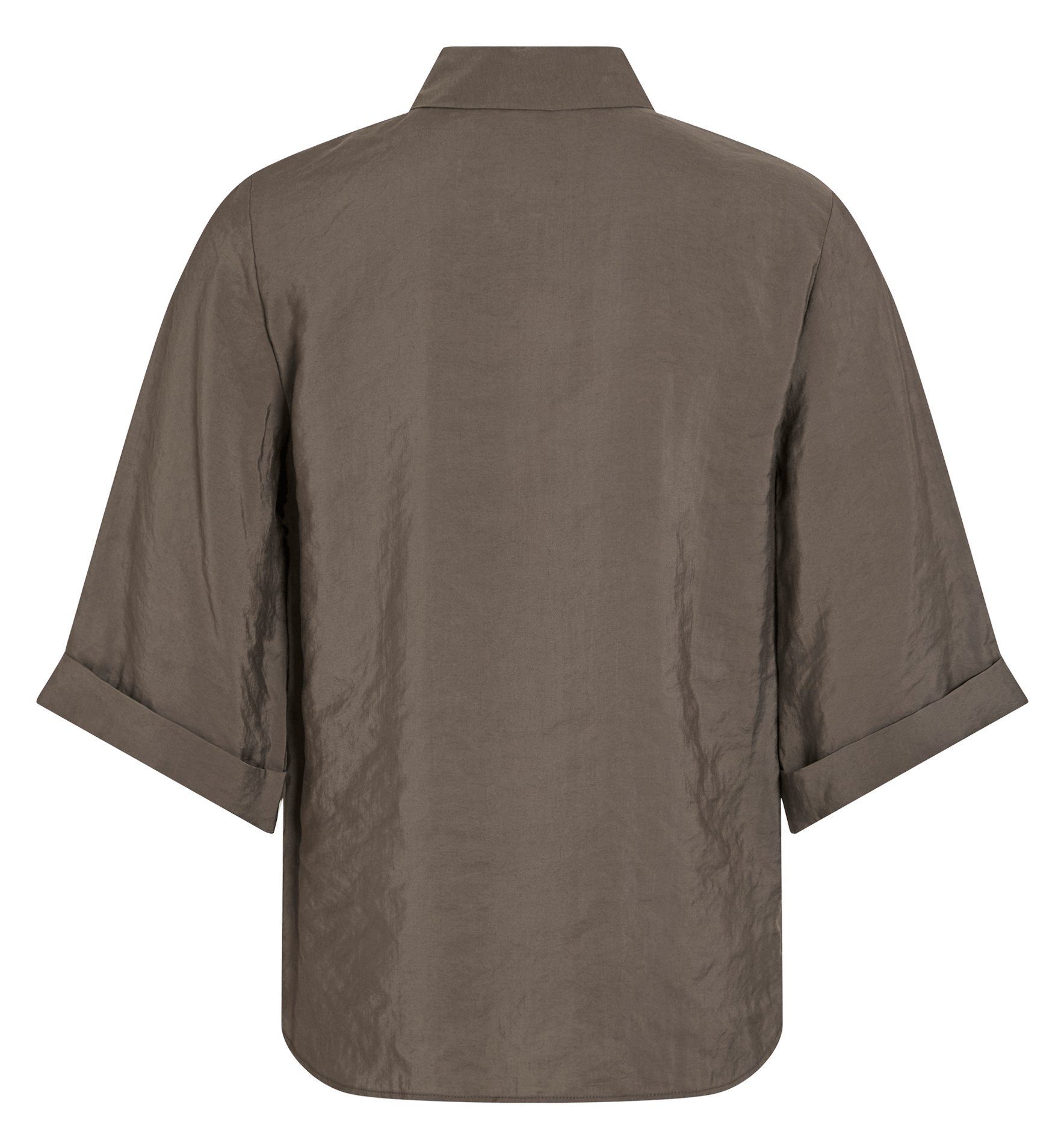 Oversized shirt VILA Brown