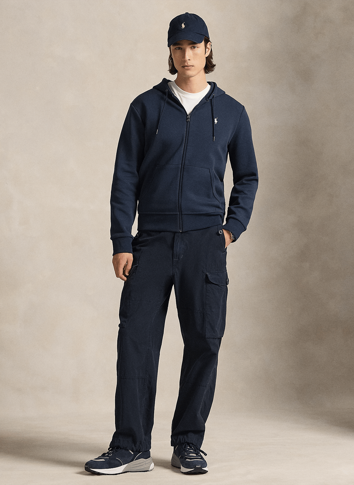 Kapuzensweatshirt aus Baumwoll-Mix POLO RALPH LAUREN Blau