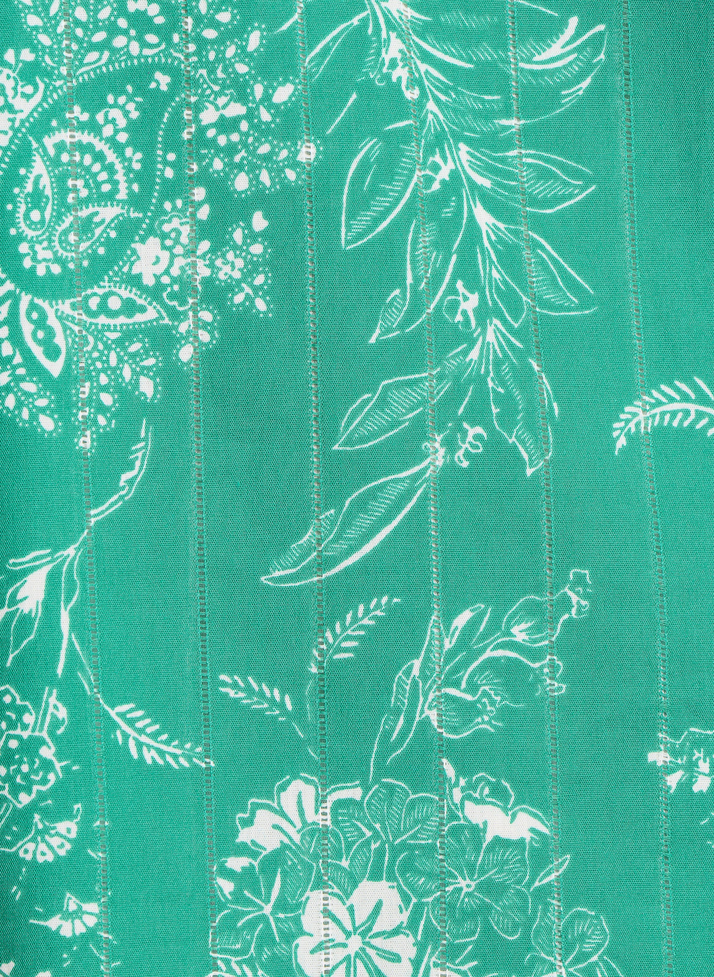 Robe courte col V imprimée LA FEE MARABOUTEE Vert