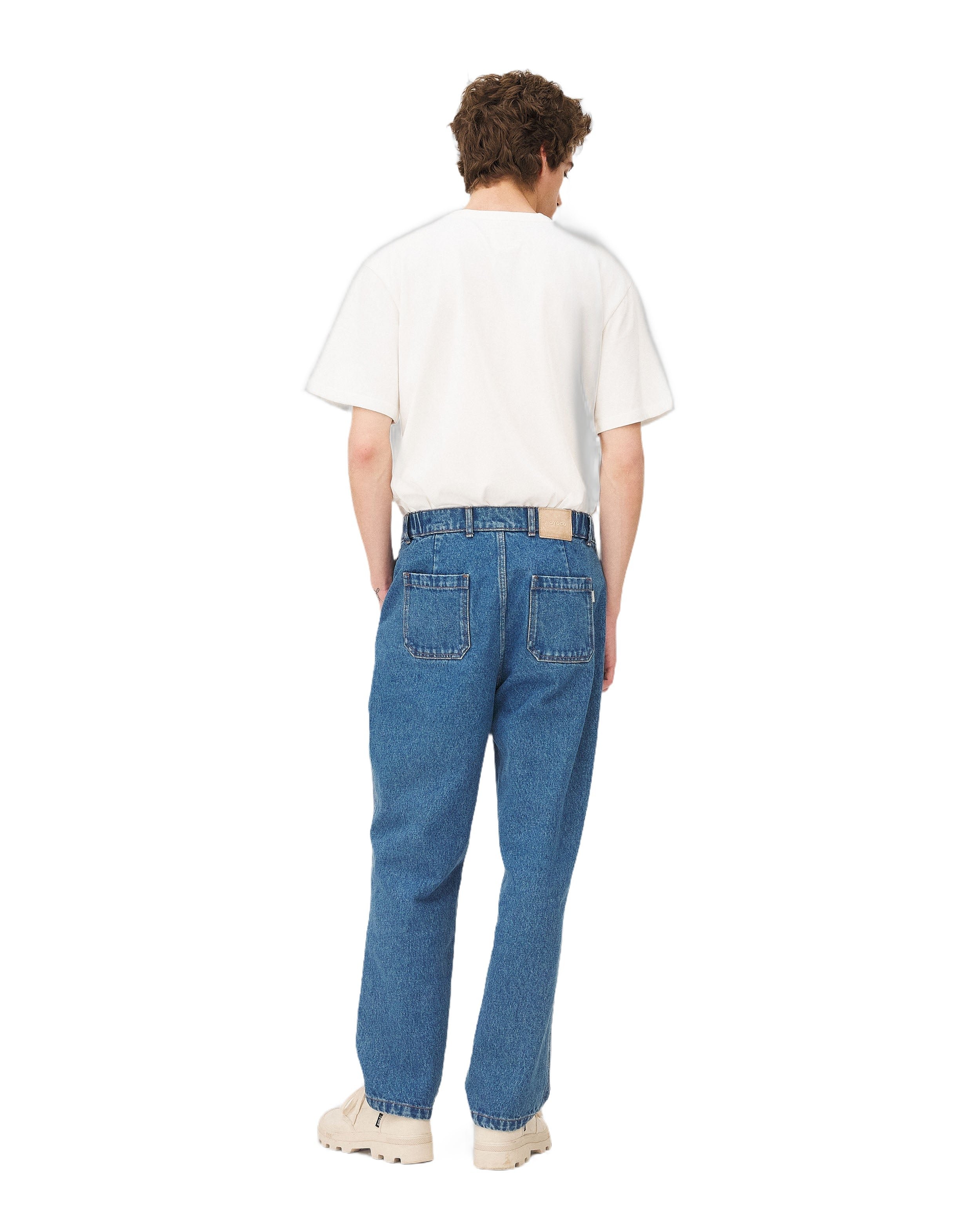 Wide leg jeans Calder Denim Light Noyoco White