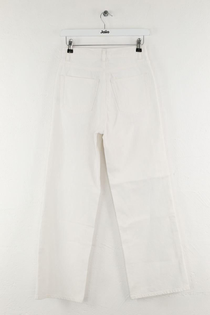 Straight cotton-blend pants ROUJE - Seconde Main White