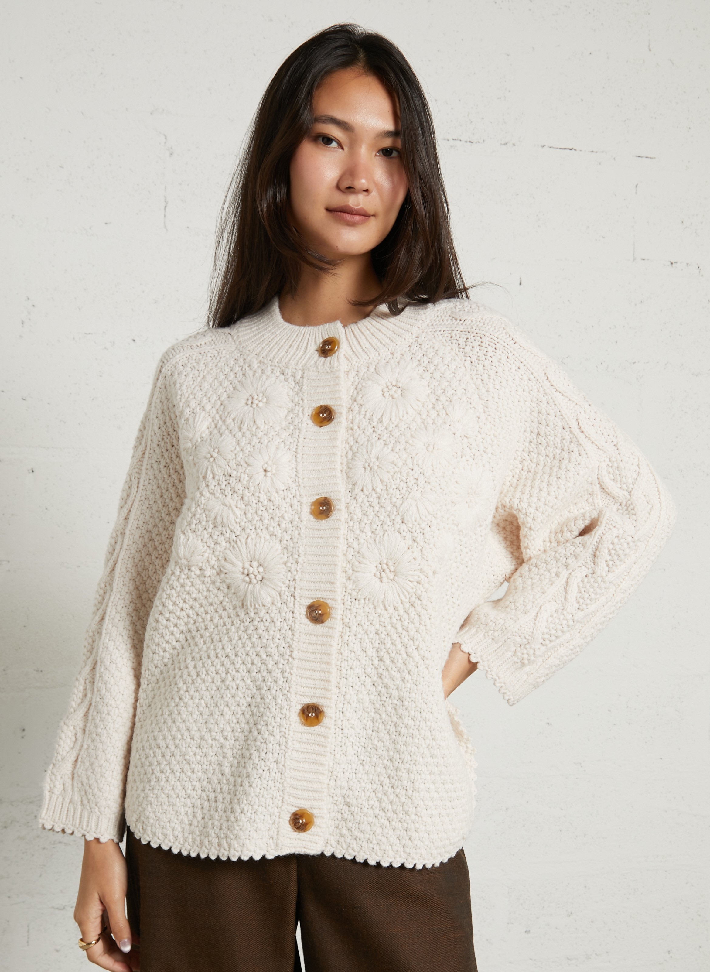 Vest met ronde hals LOUISE MISHA Beige