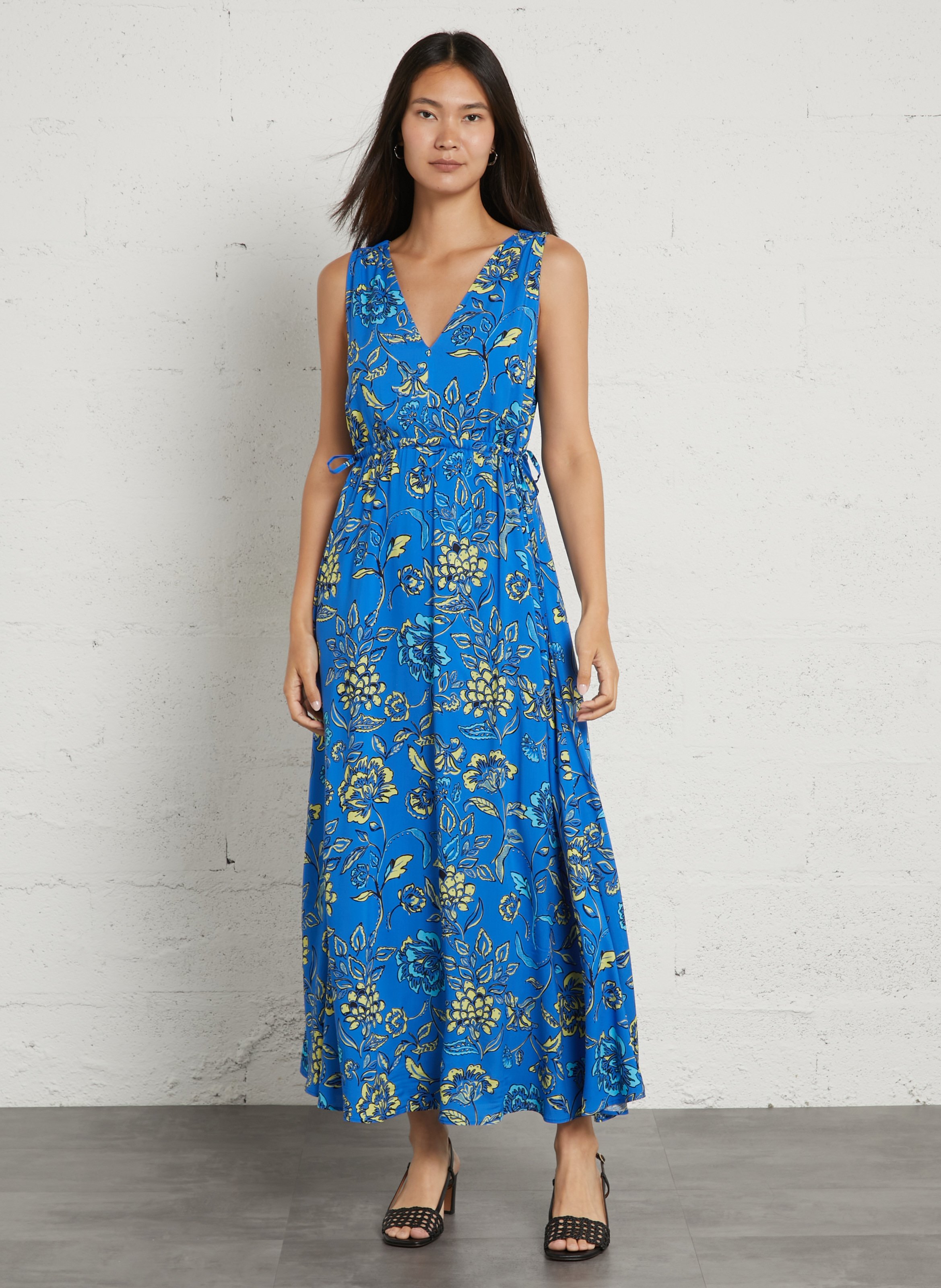 Long printed dress SUD EXPRESS Blue