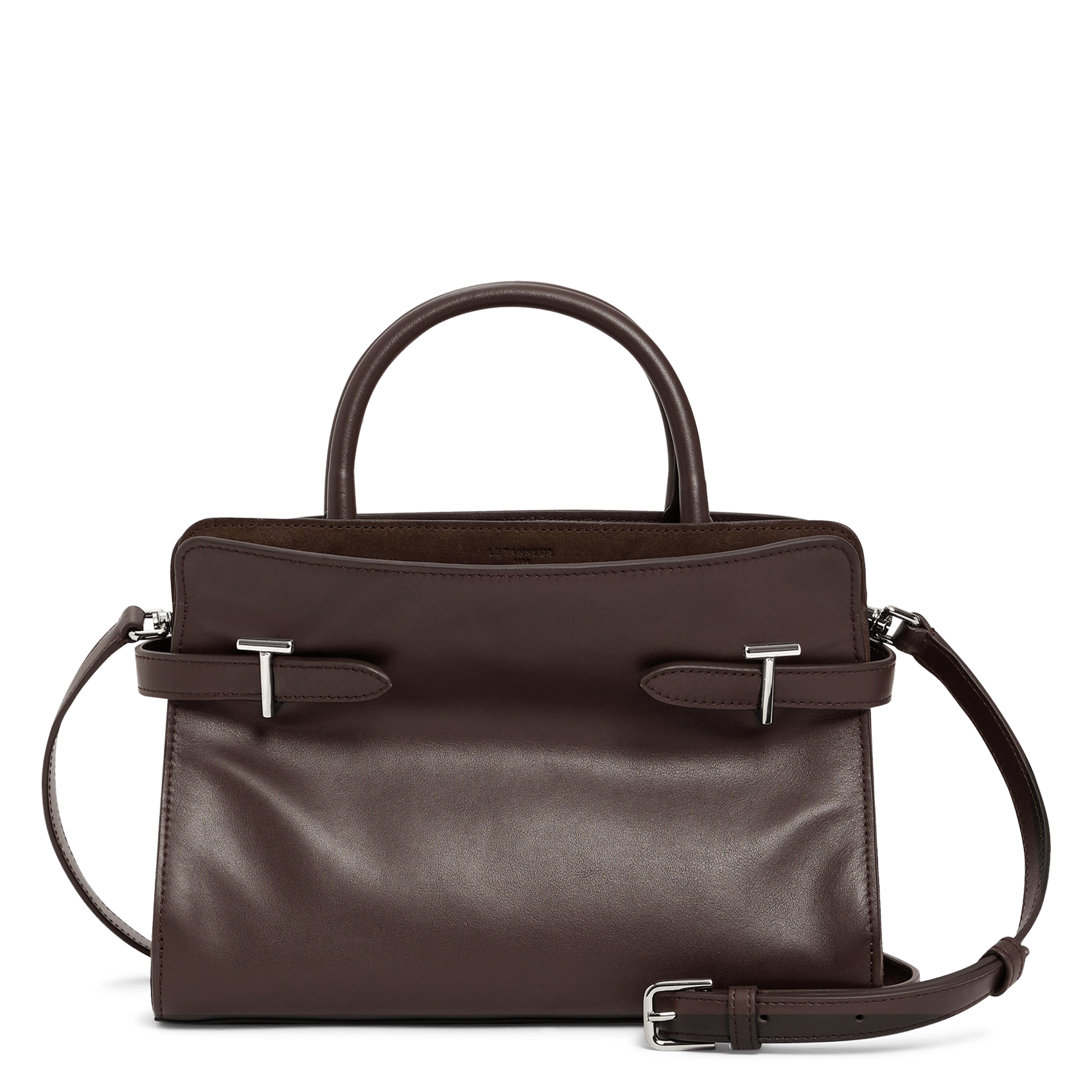 Sac à main en cuir LE TANNEUR Marron