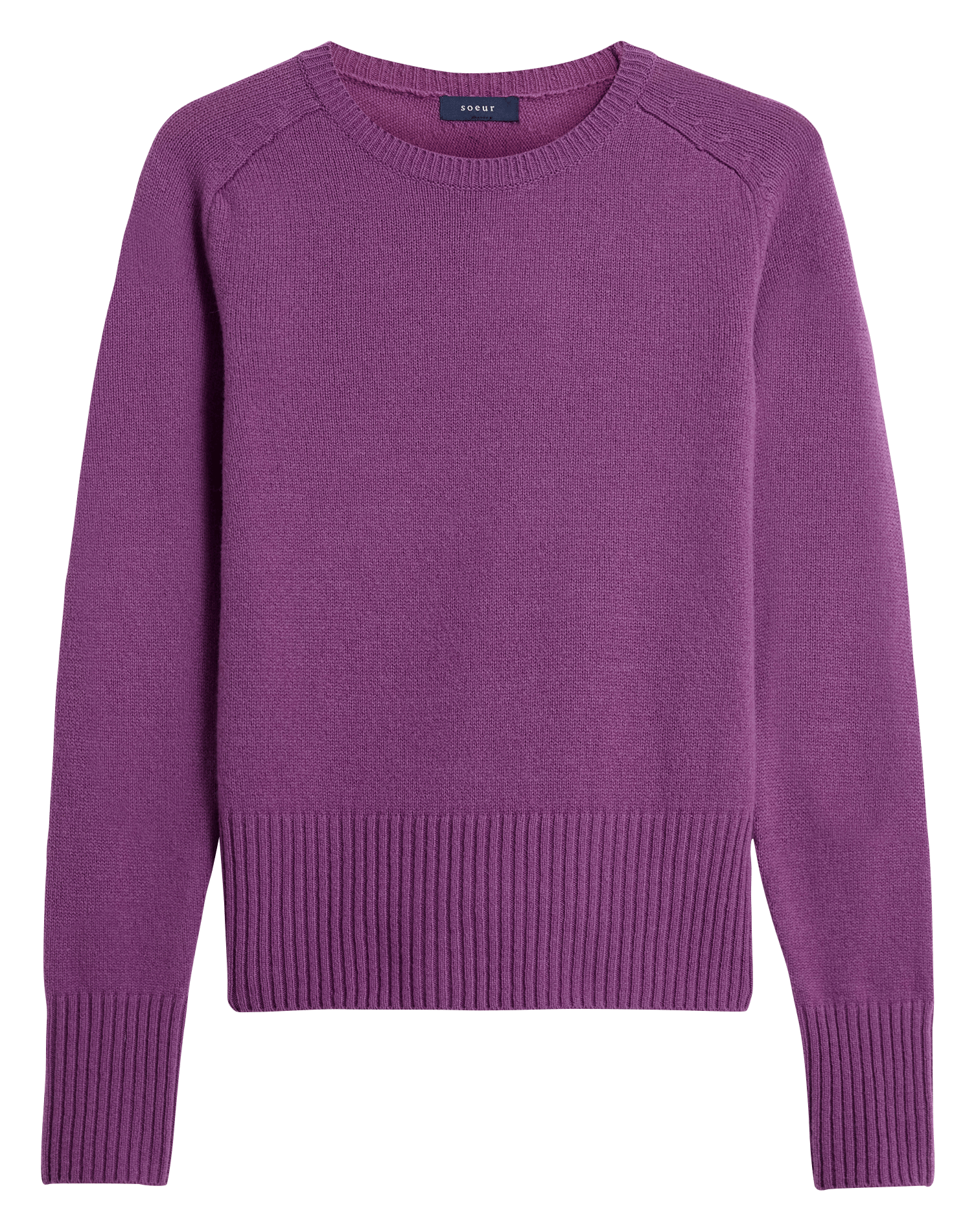 Pull col rond en laine SOEUR Violet
