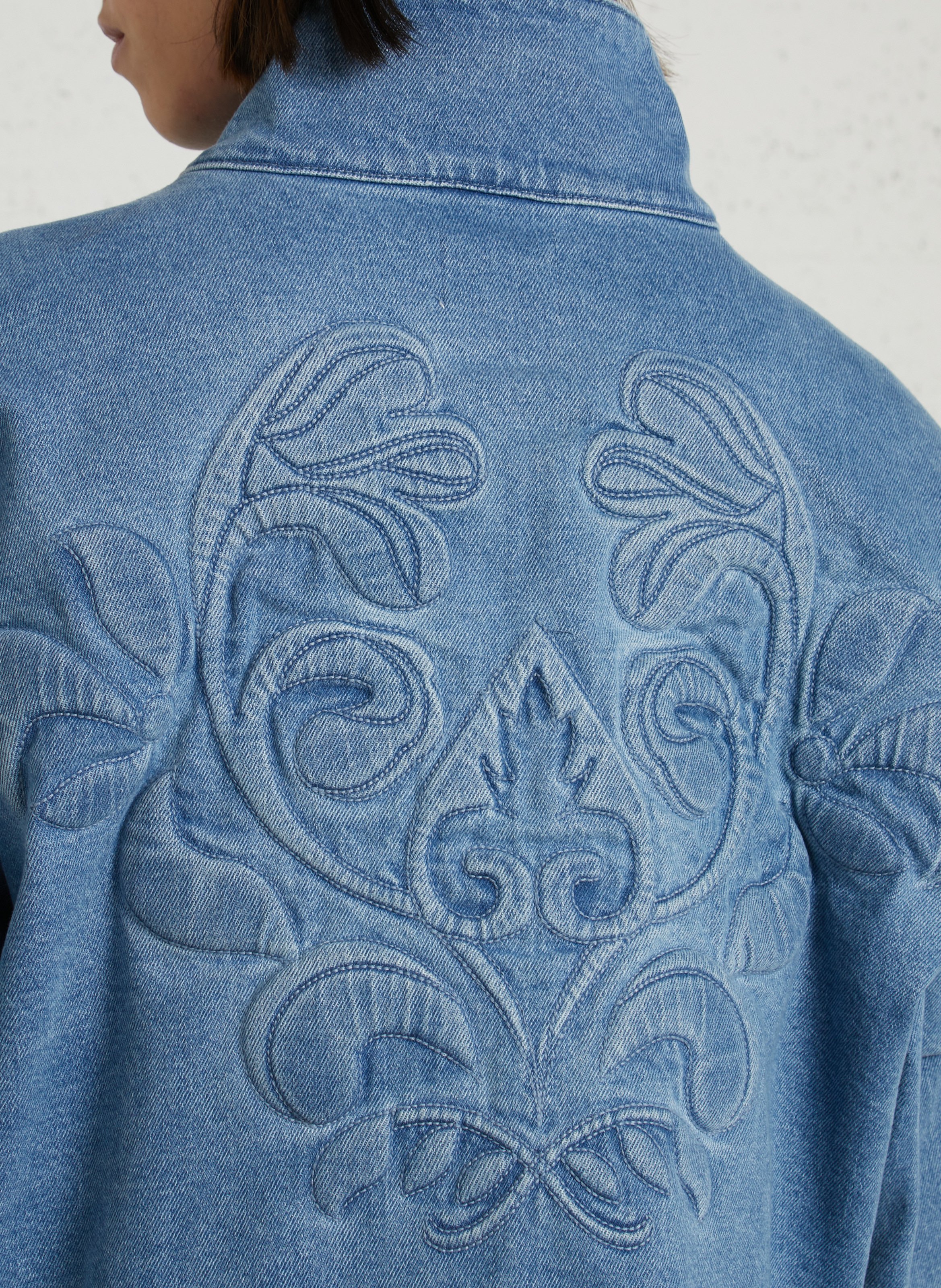 Oversized cotton blend jacket LA PETITE ETOILE Jean Stone