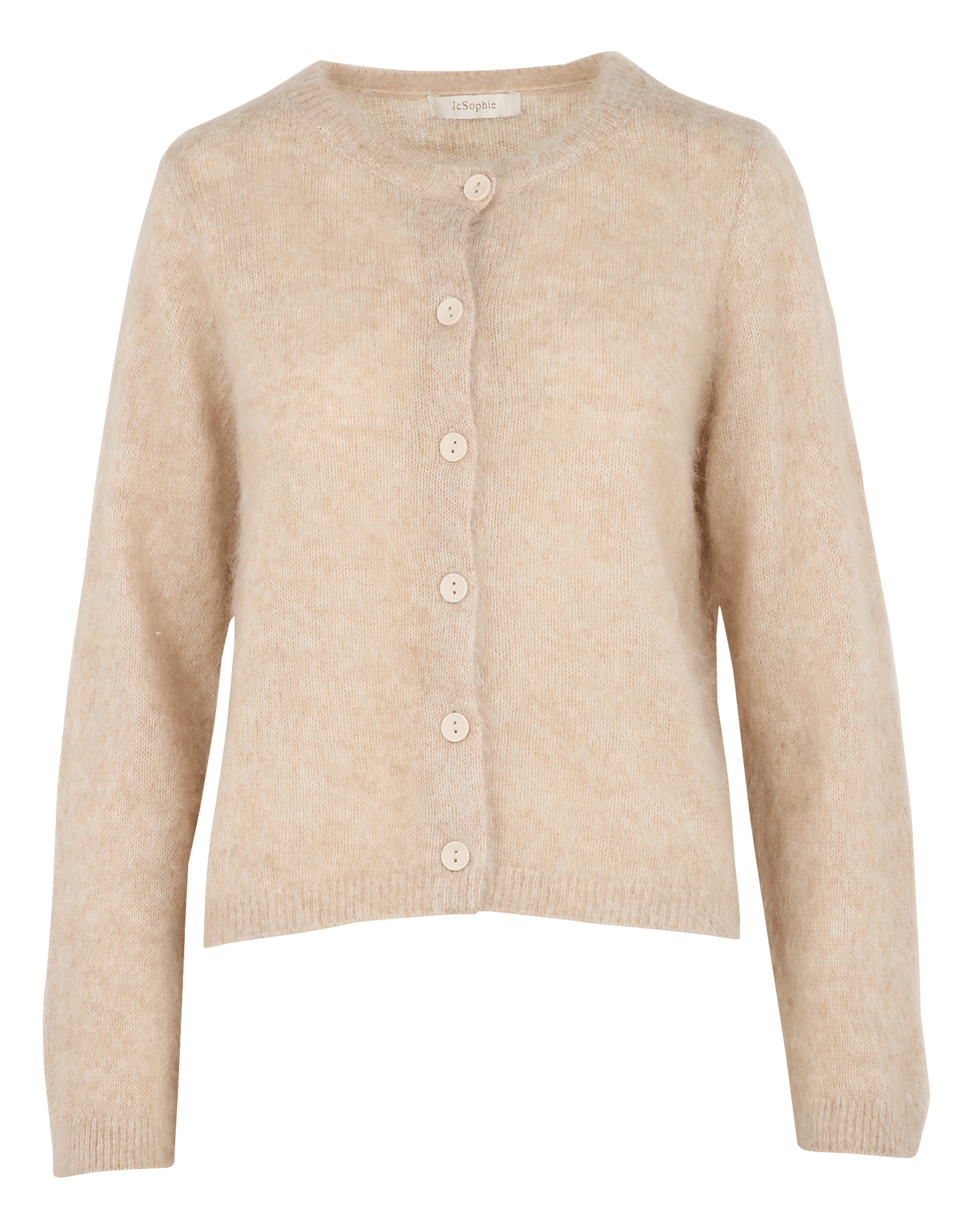 Round-neck wool-blend cardigan JC SOPHIE