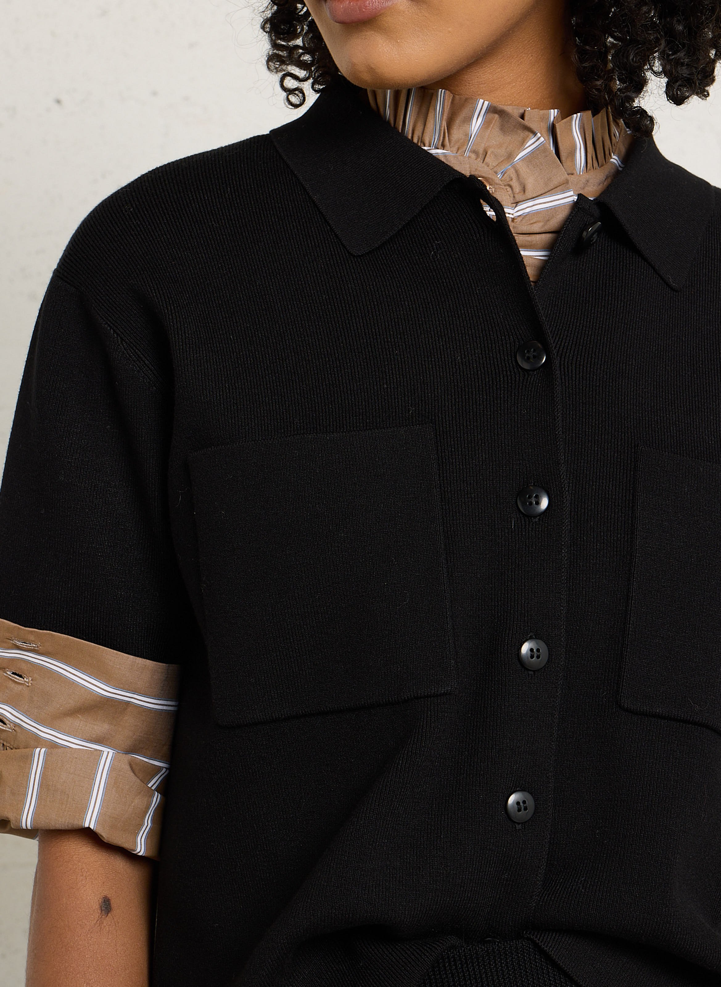 Gilet col classique  MAISON 123 Noir