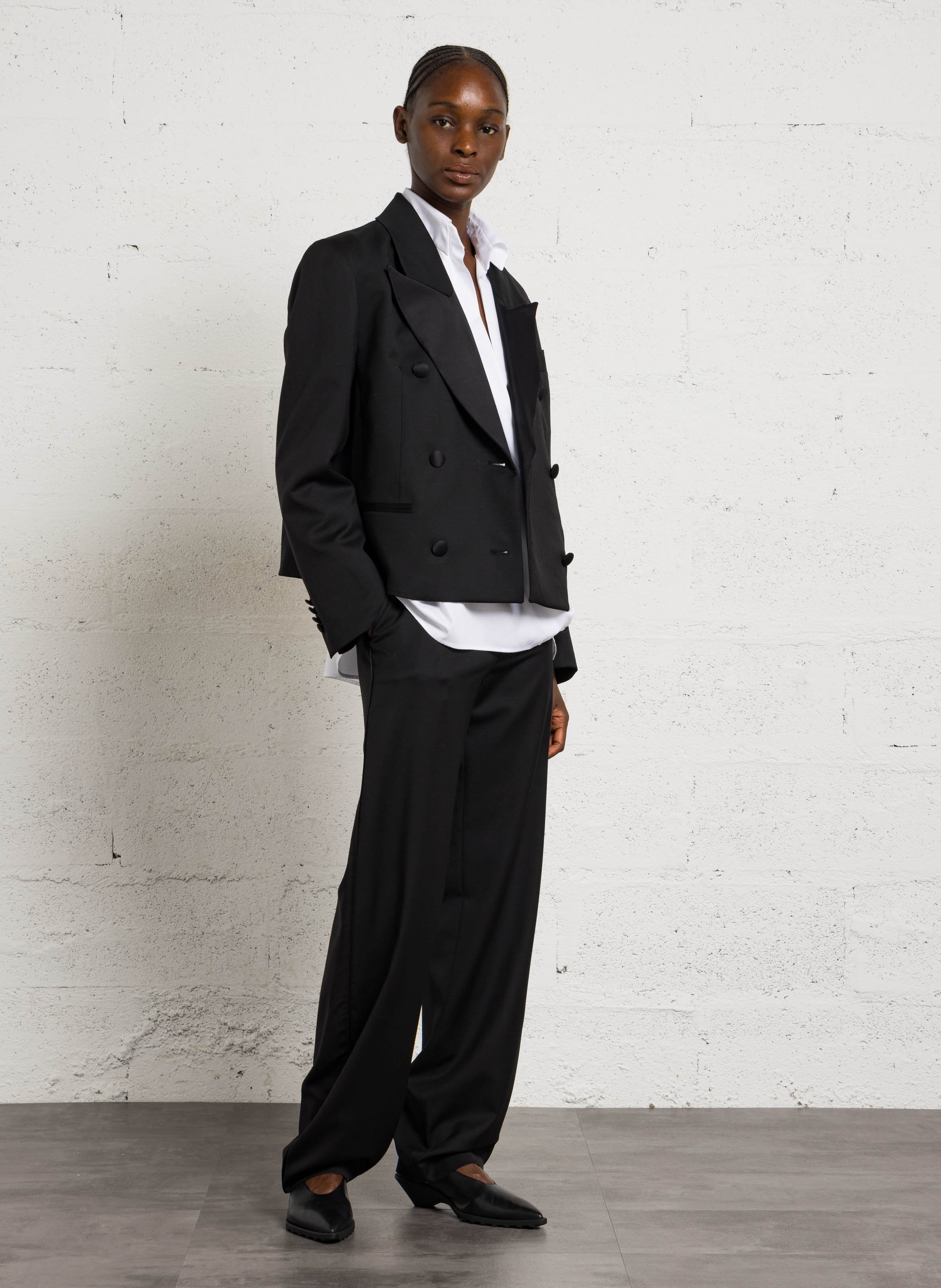 Wool tailored trousers MARGAUX LONNBERG Black
