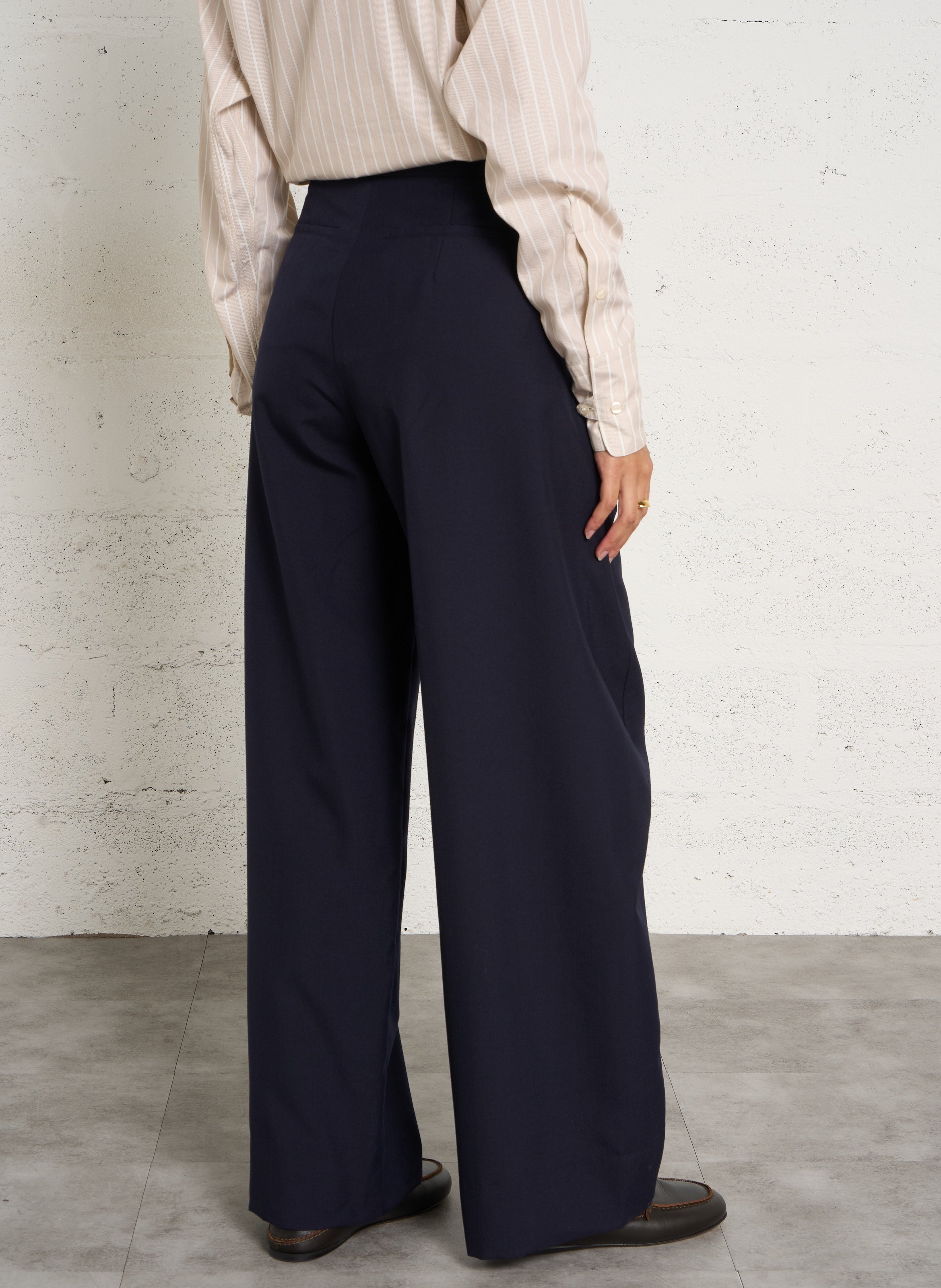 Wijde broek SOEUR Blauw