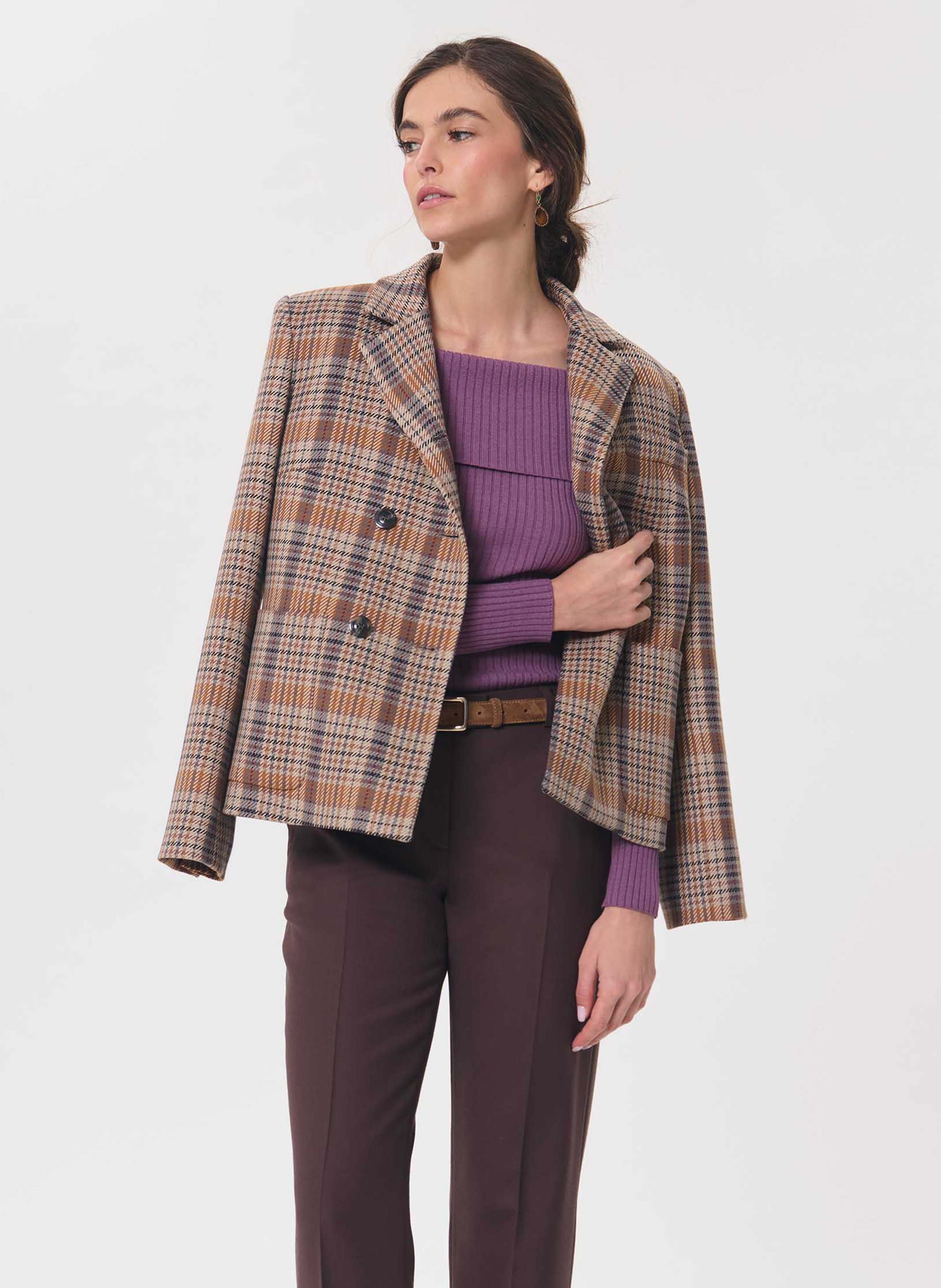 Straight fit, Bardot neckline TARA JARMON Purple