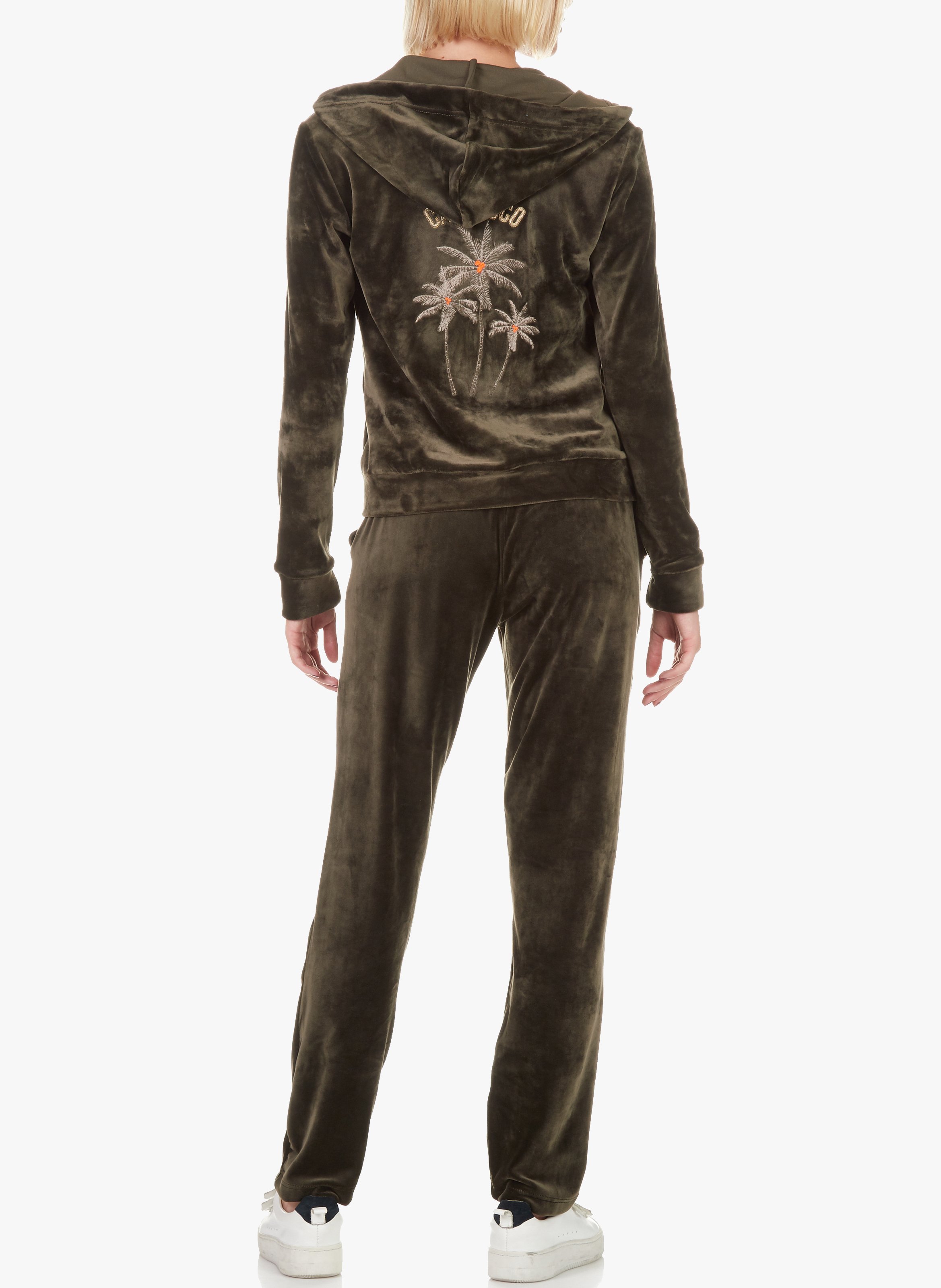 Pantalon de jogging en velours BANANA MOON Kaki