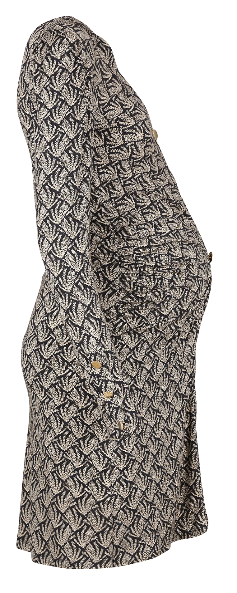 Robe de grossesse à manches longues PALOMA COLLECTION Noir