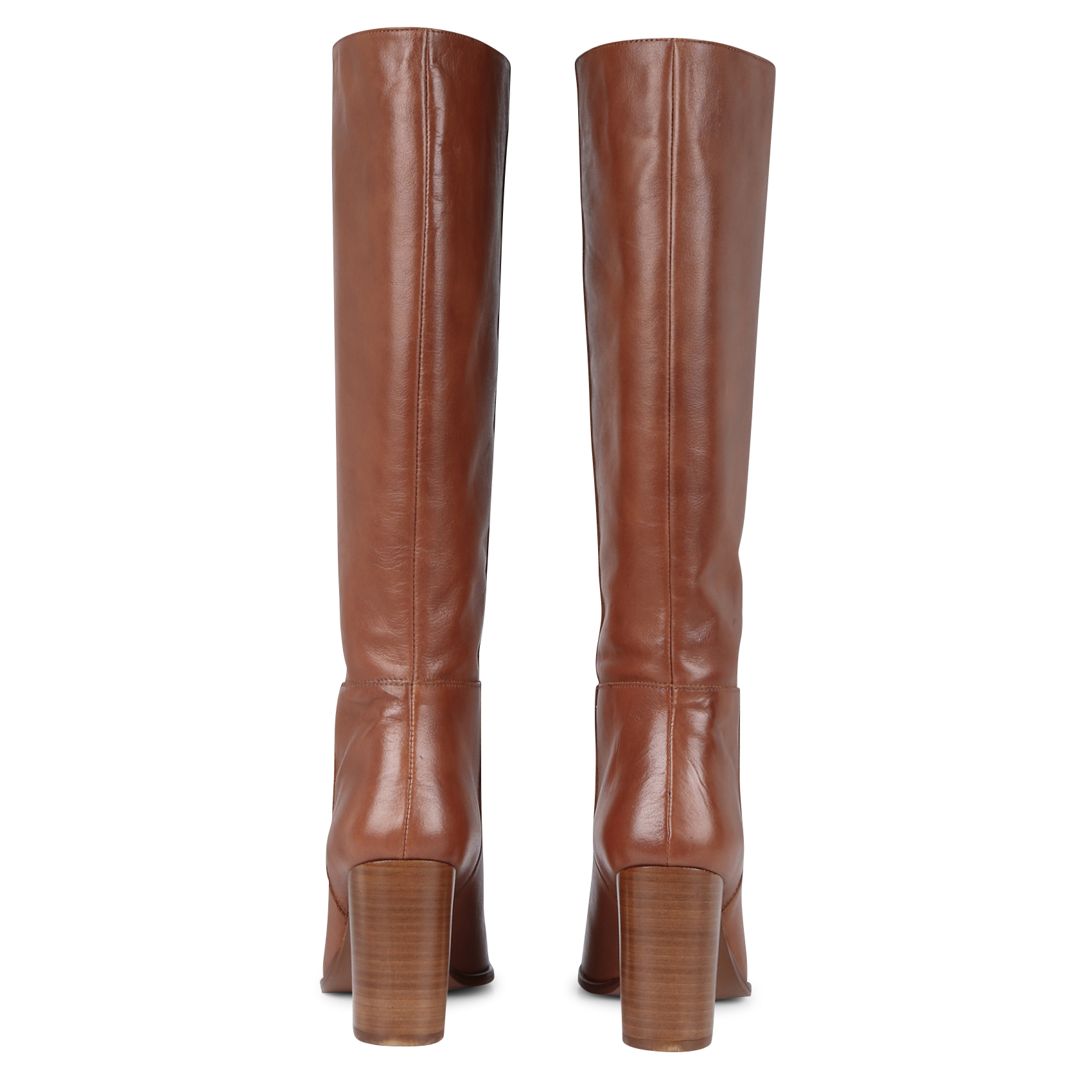 Heeled leather boots LA FEE MARABOUTEE Brown
