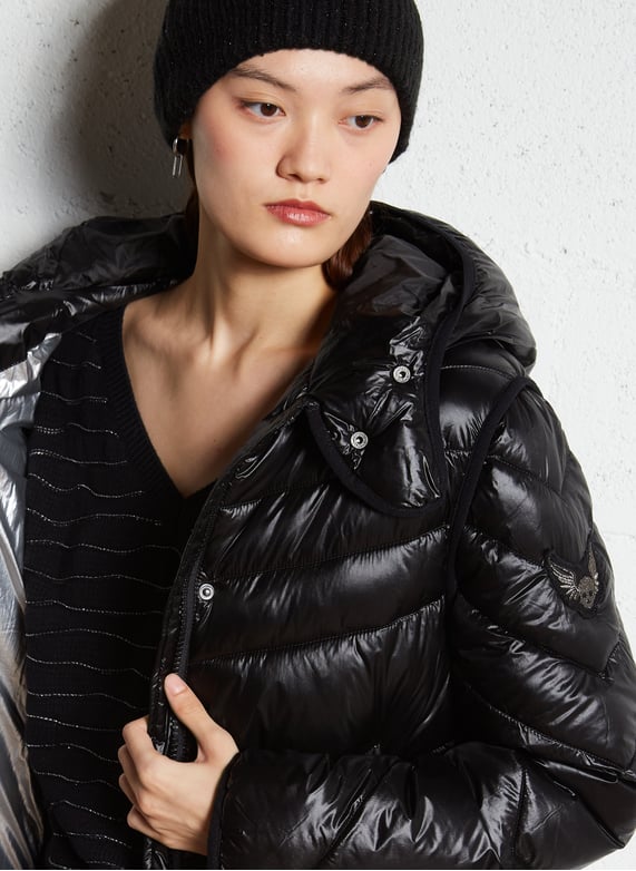 Doudoune Courte Doudoune Femme Oversize Avec Capuche Doudoune