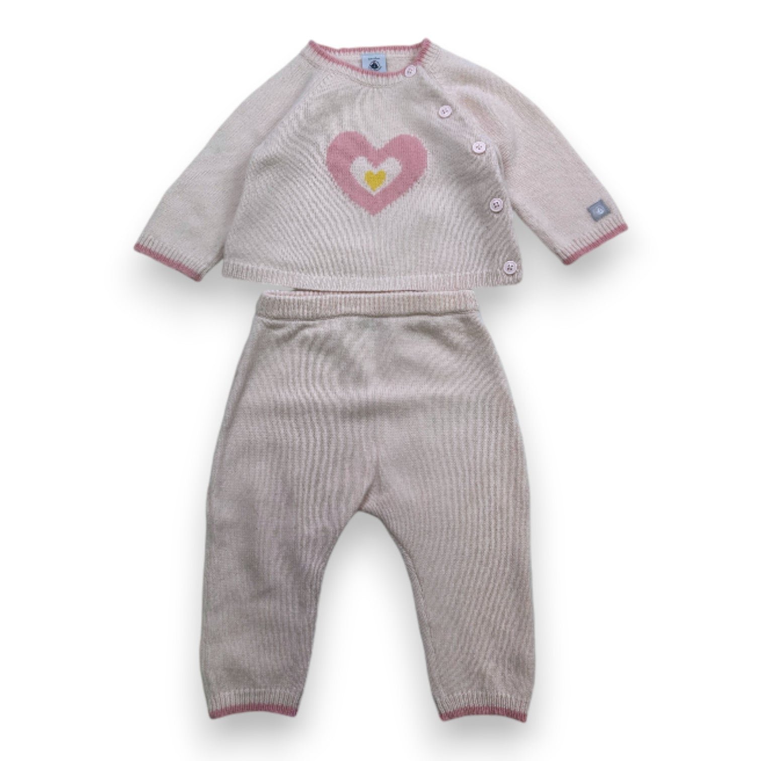 Pink Baby Set - 6 months PETIT BATEAU - Seconde Main Pink