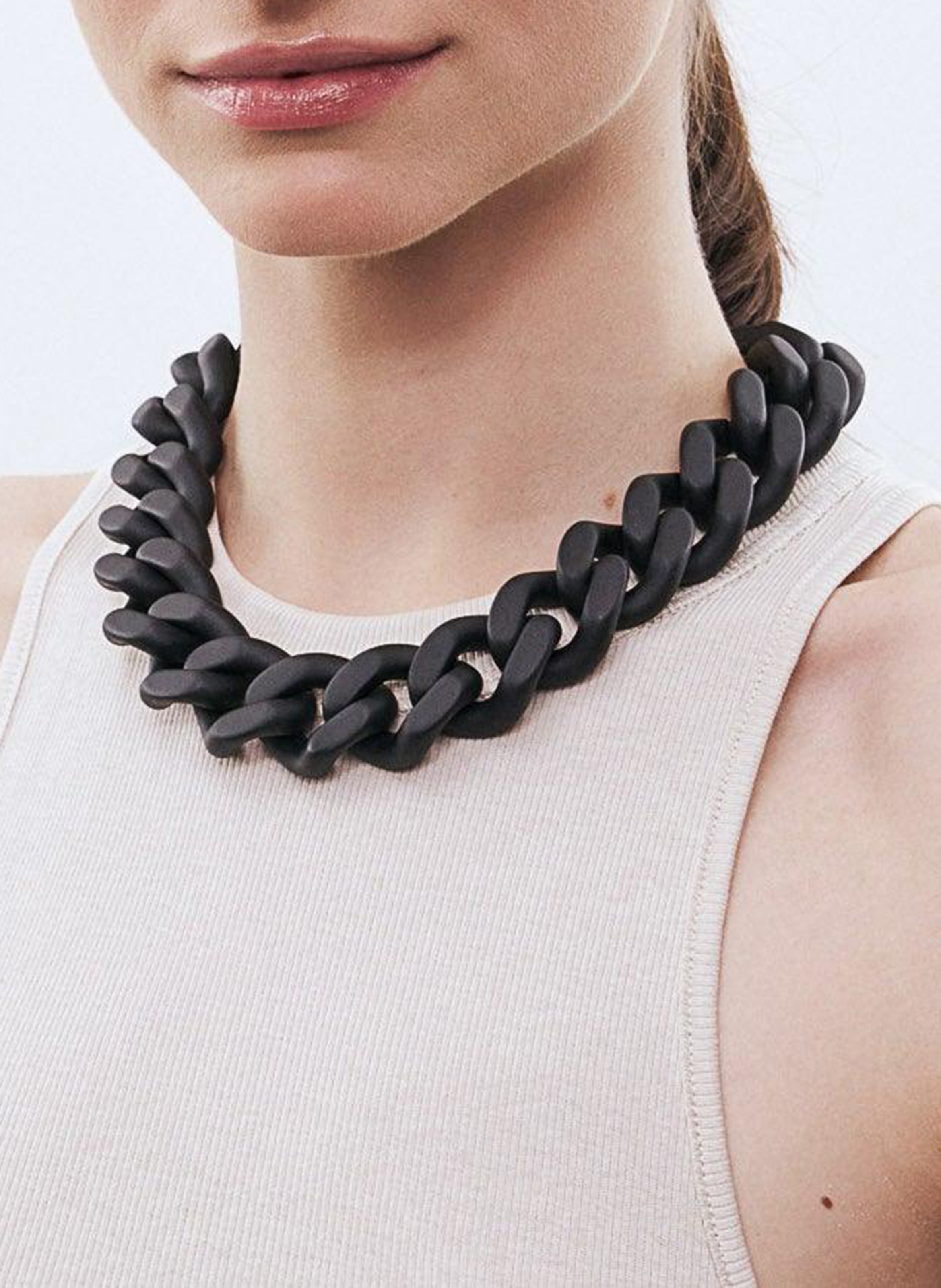 Gliederhalskette VANESSA BARONI Schwarz