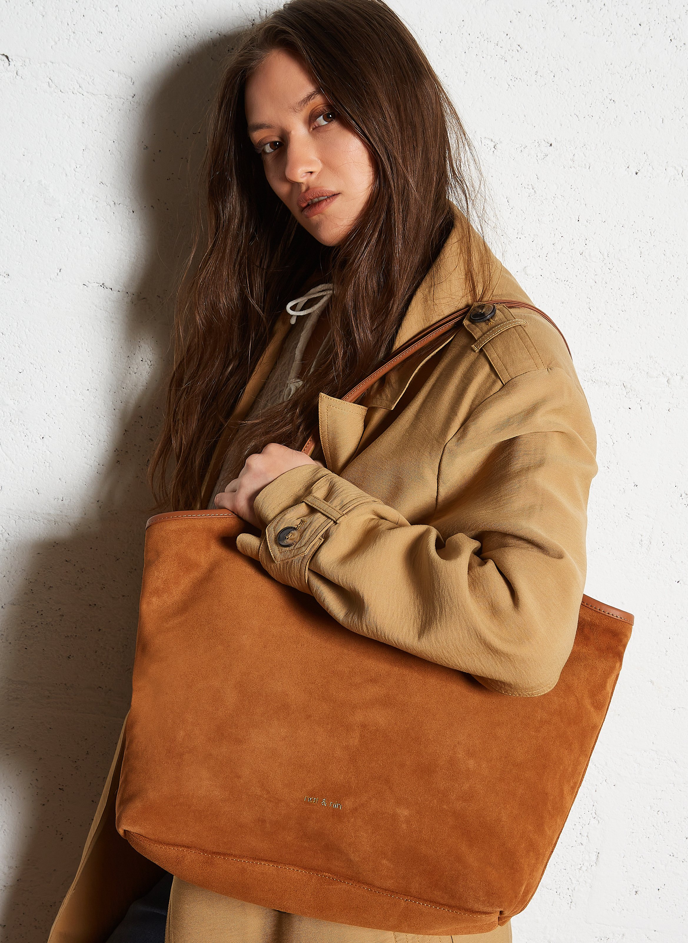 Cabas en cuir NAT & NIN Marron