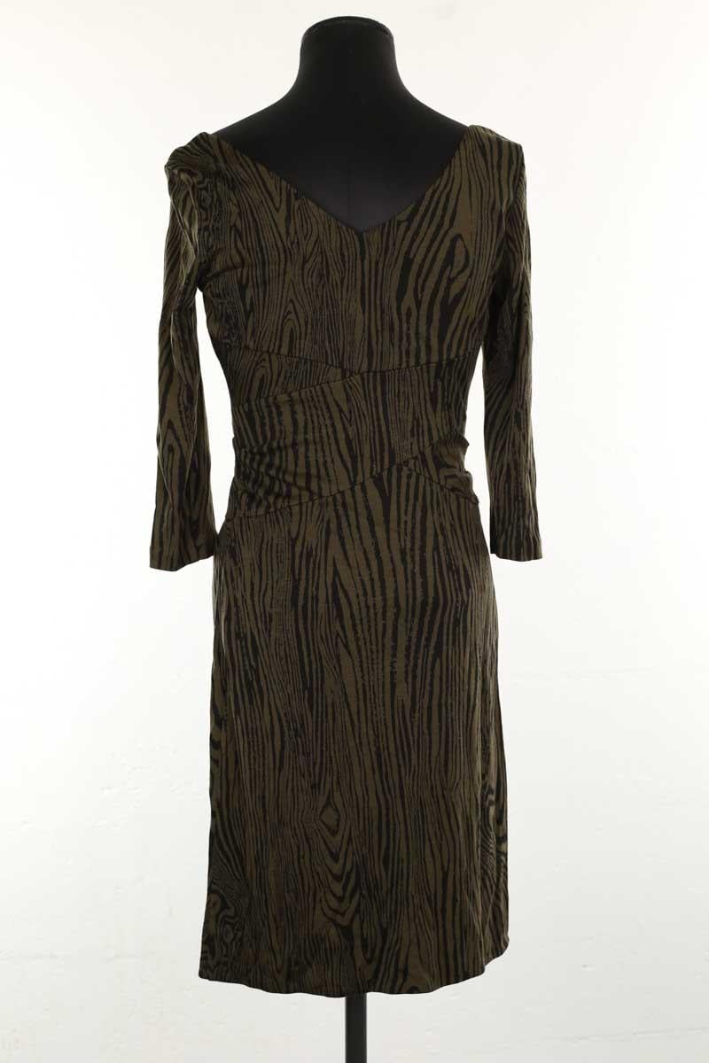 V-neck dress DIANE VON FURSTENBERG - Seconde Main Khaki