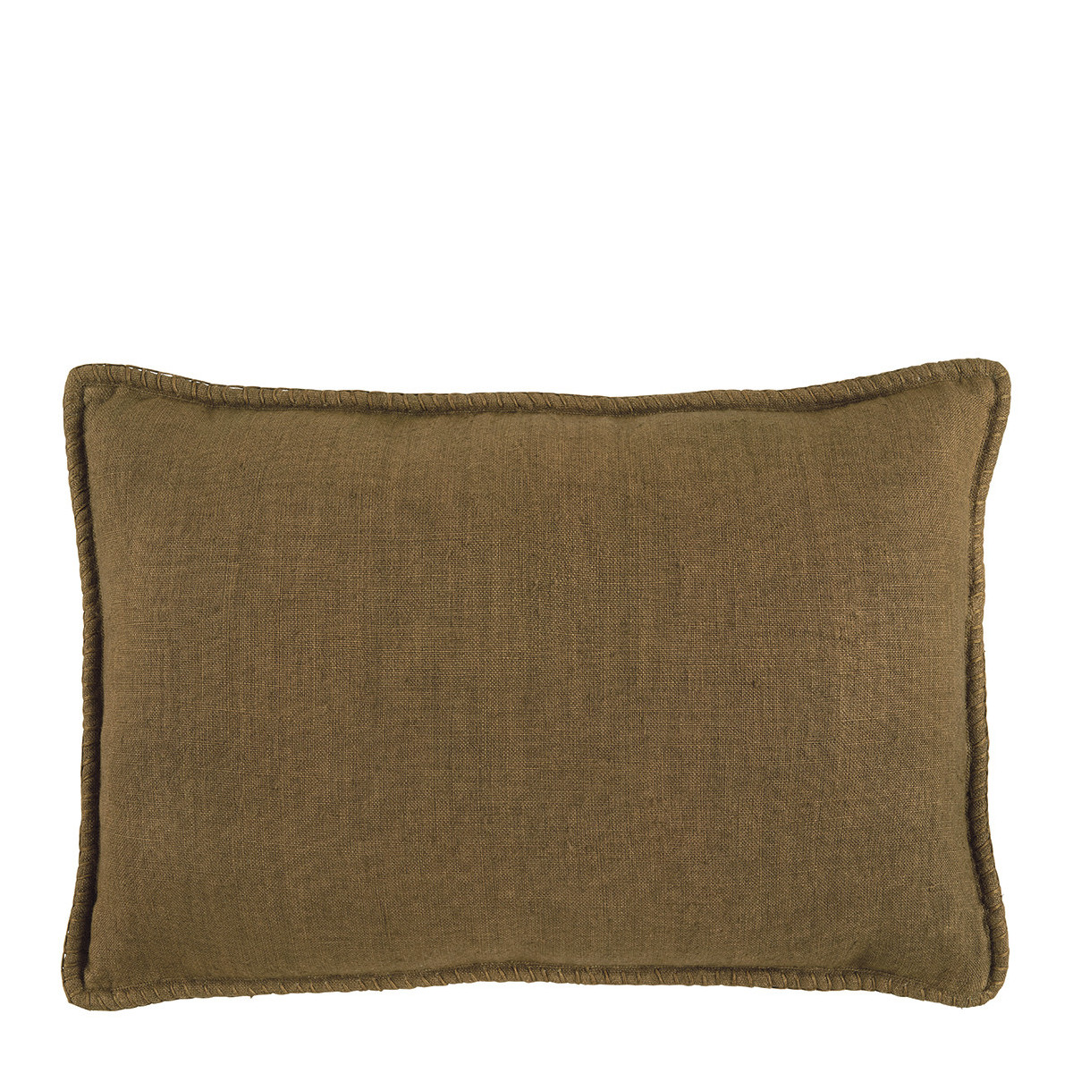 Linen cushion BLANC D'IVOIRE Brown