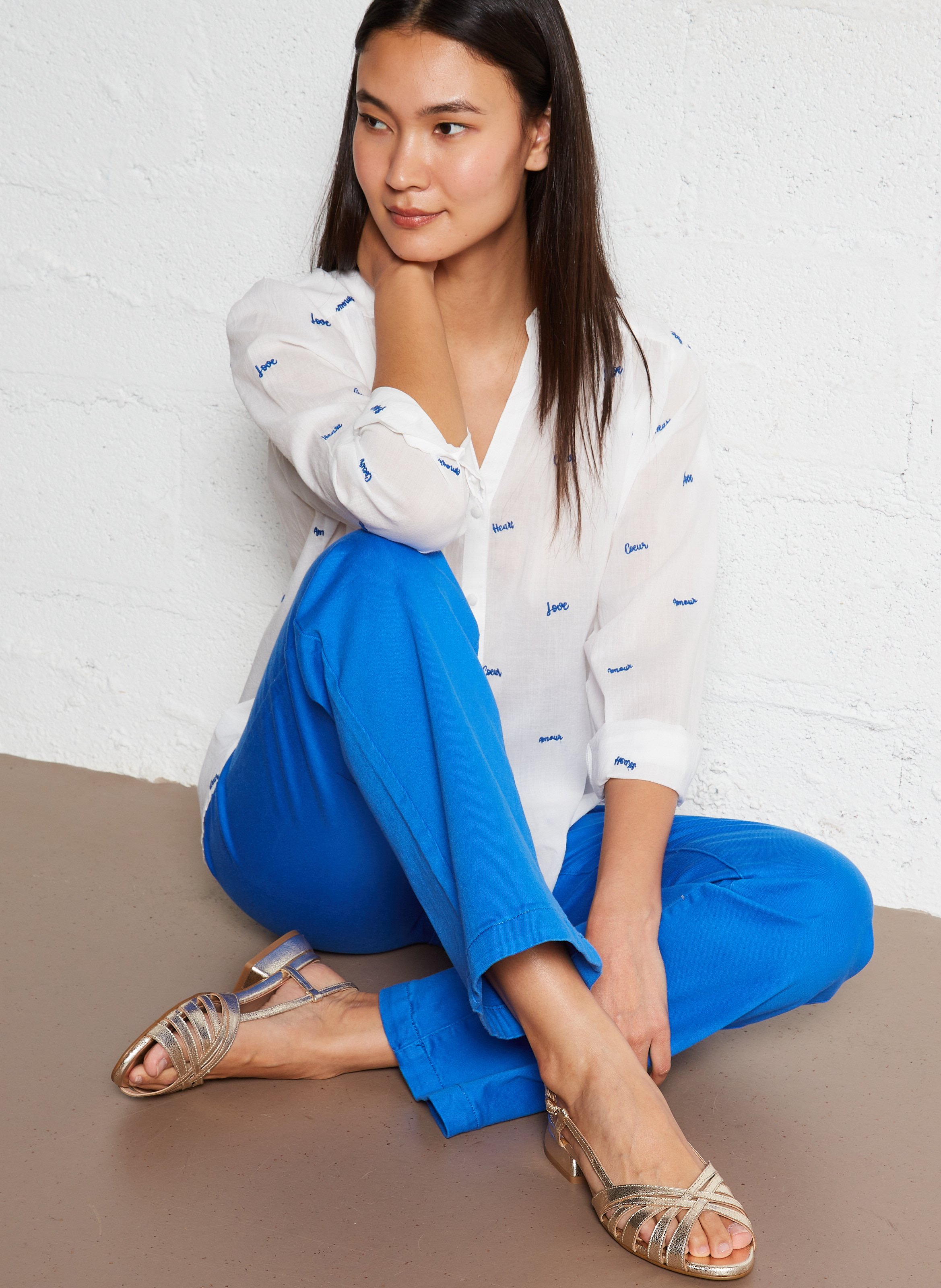 Blouse ample LA PETITE ETOILE Beige