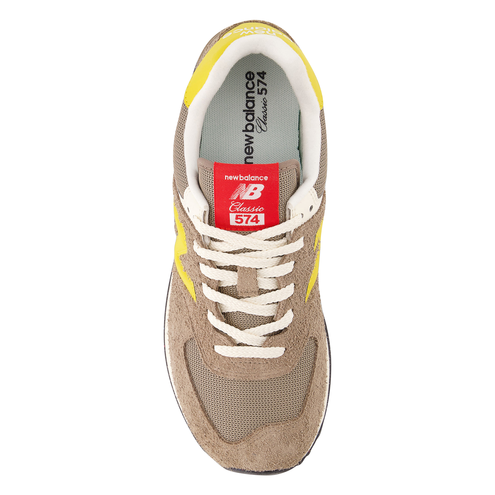 Low-top leather mix sneakers NEW BALANCE Brown