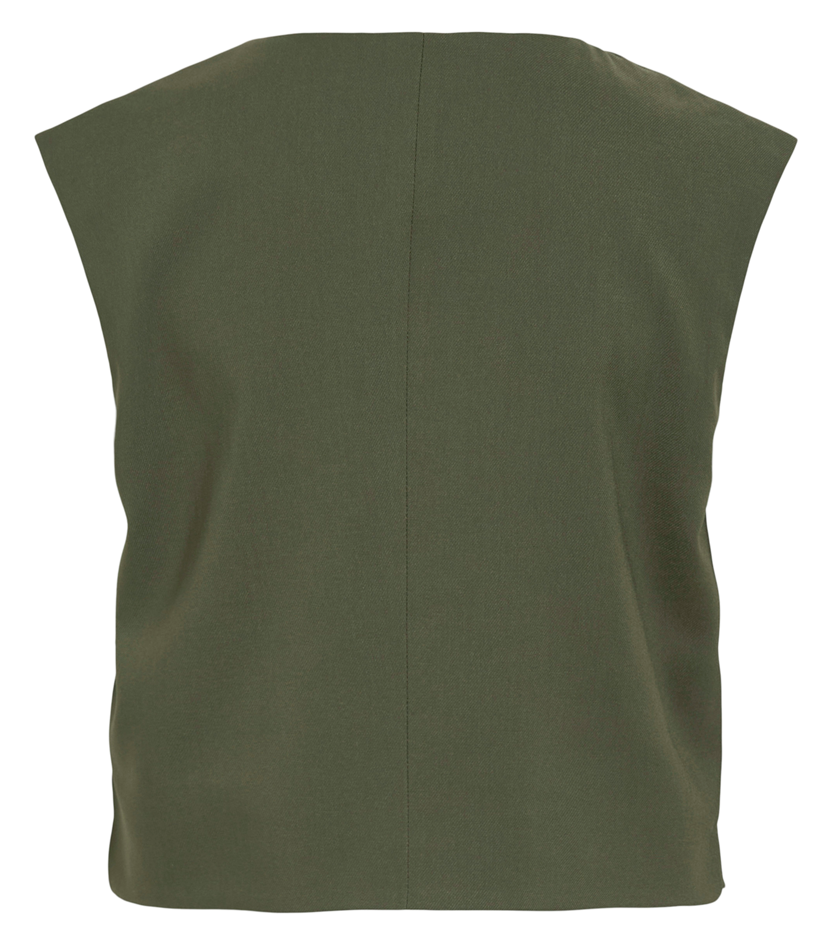 Gilet droit en fibres recyclées mélangées VILA Vert