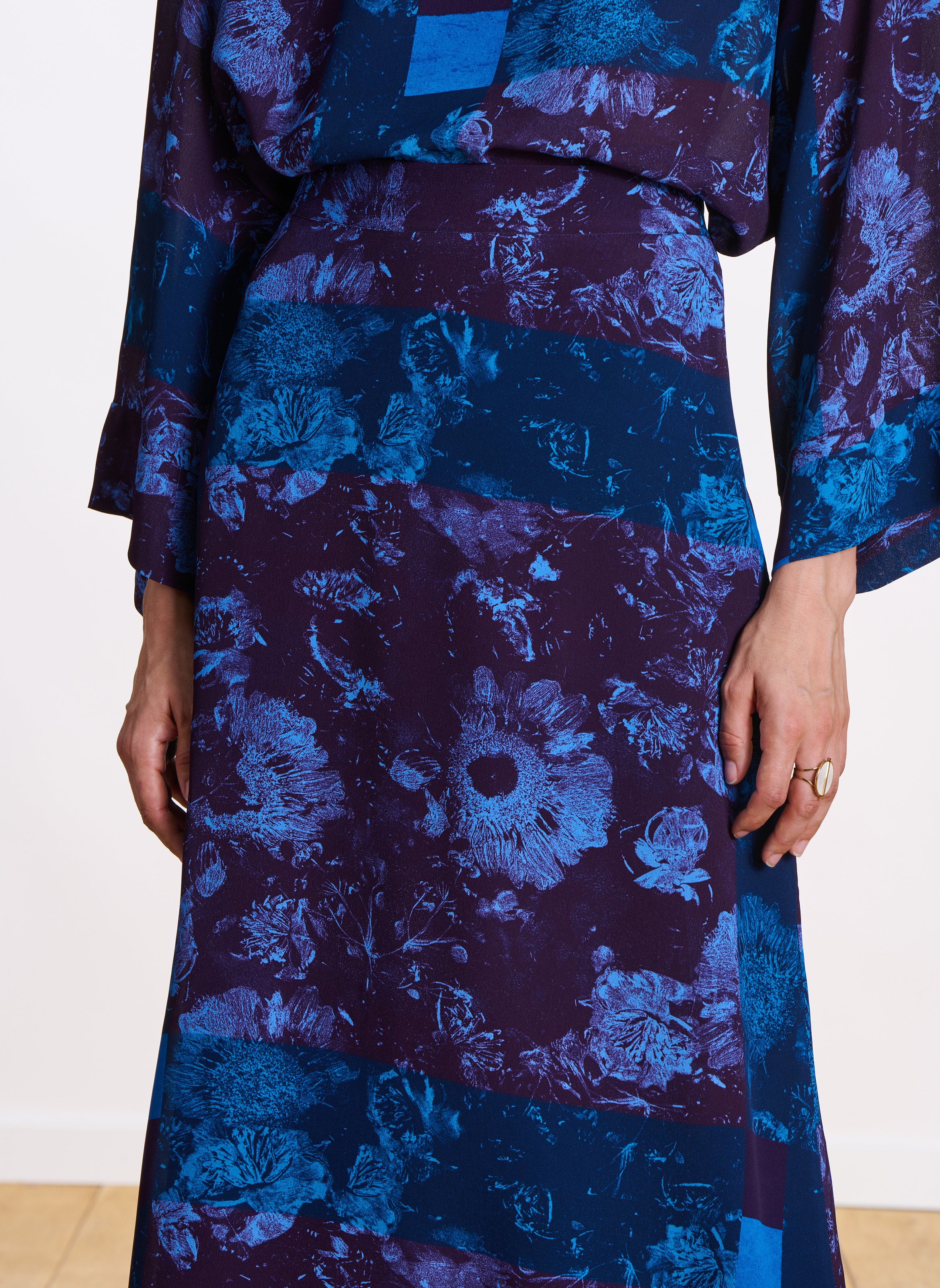 Jupe évasée à motifs LA FEE MARABOUTEE Violet