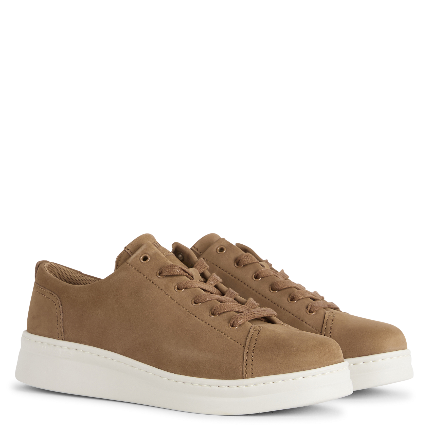 Baskets basses en cuir  CAMPER Marron