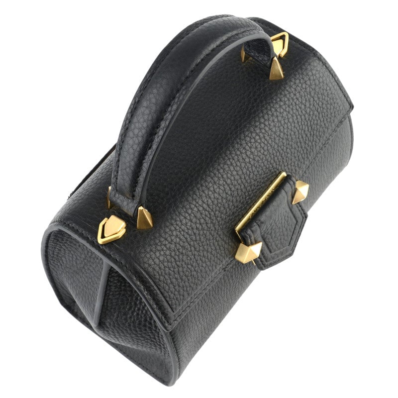 Handbag - cowhide leather POURCHET Black