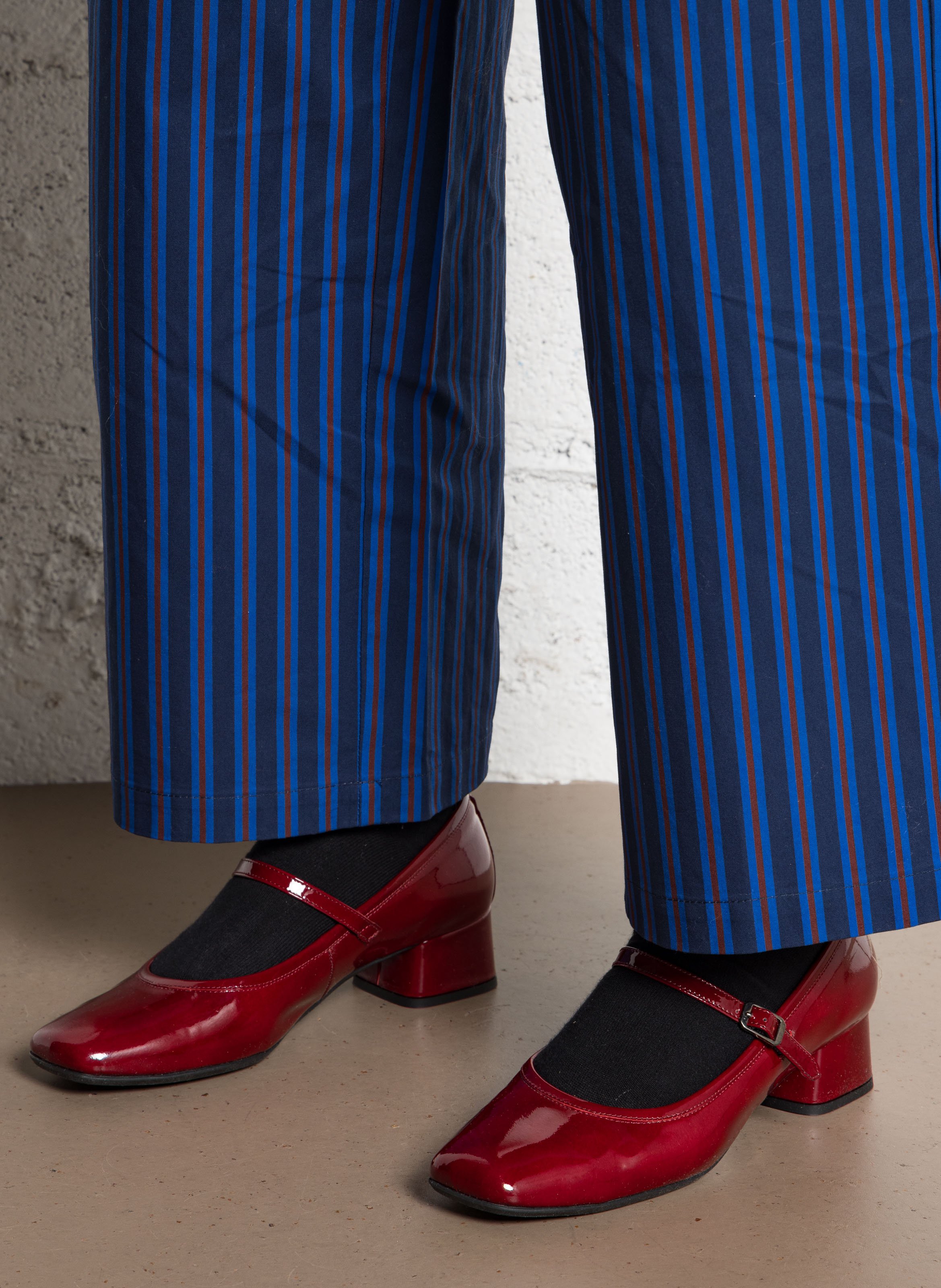 Mary Jane-schoenen van lakleer met hak REQINS Rood