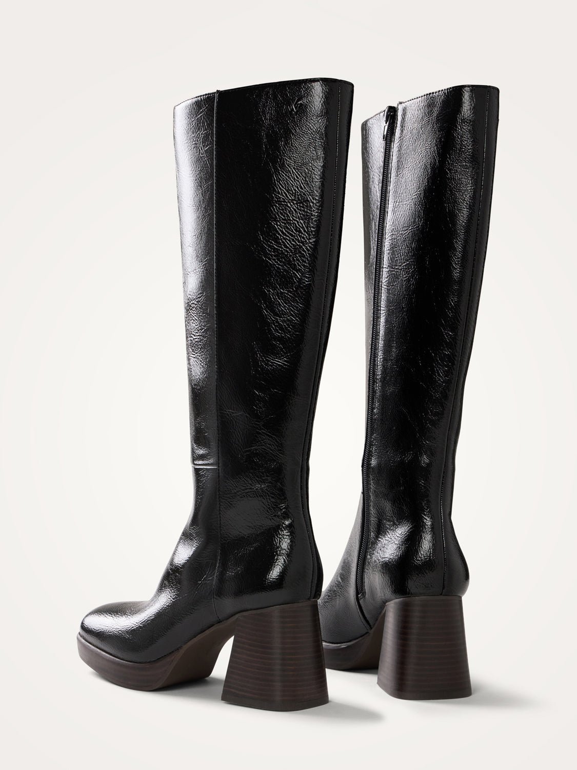 Bottes plateformes à talon VANESSA WU Noir