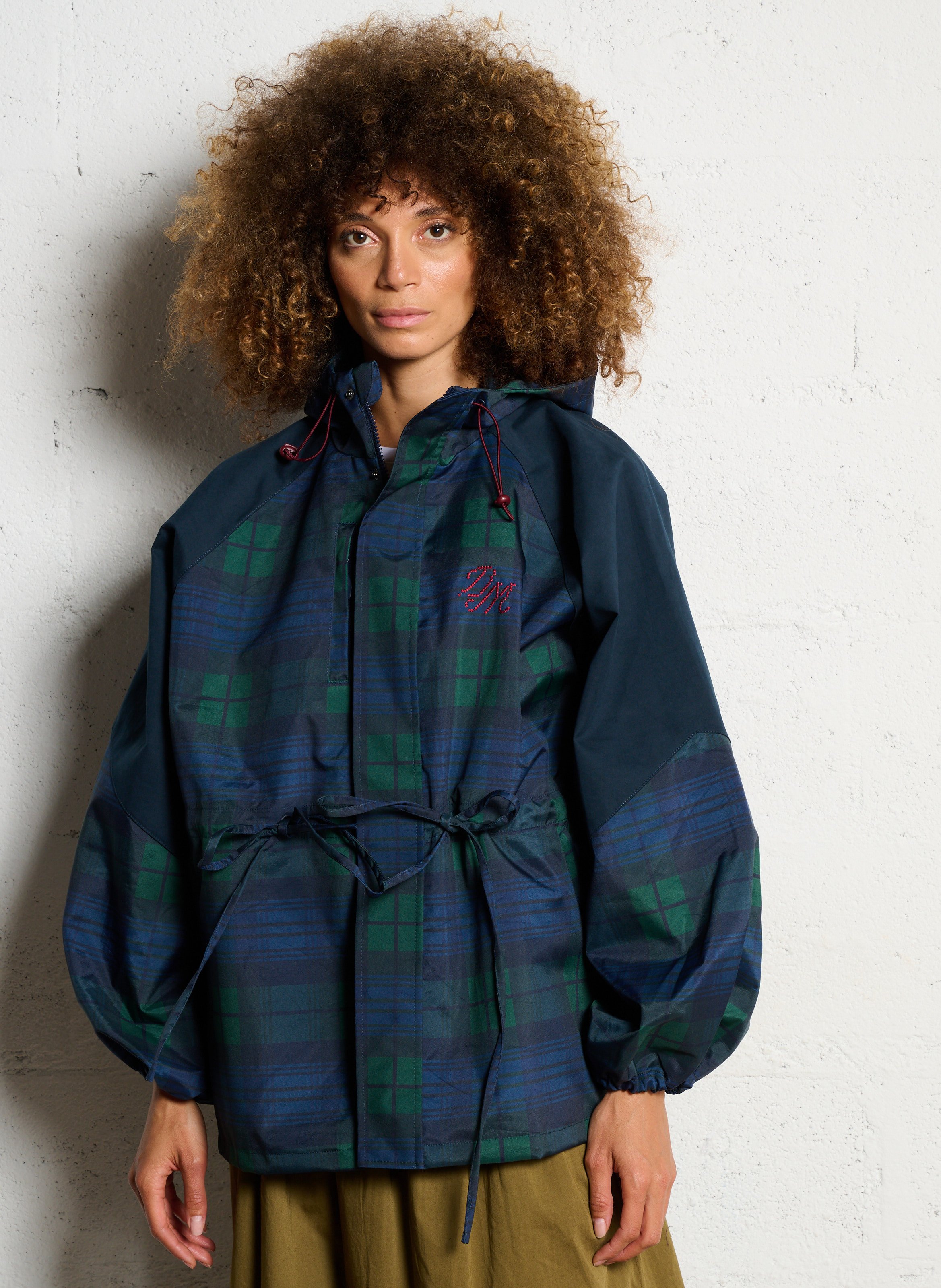 Oversized Printed Parka DAMSON MADDER Blue
