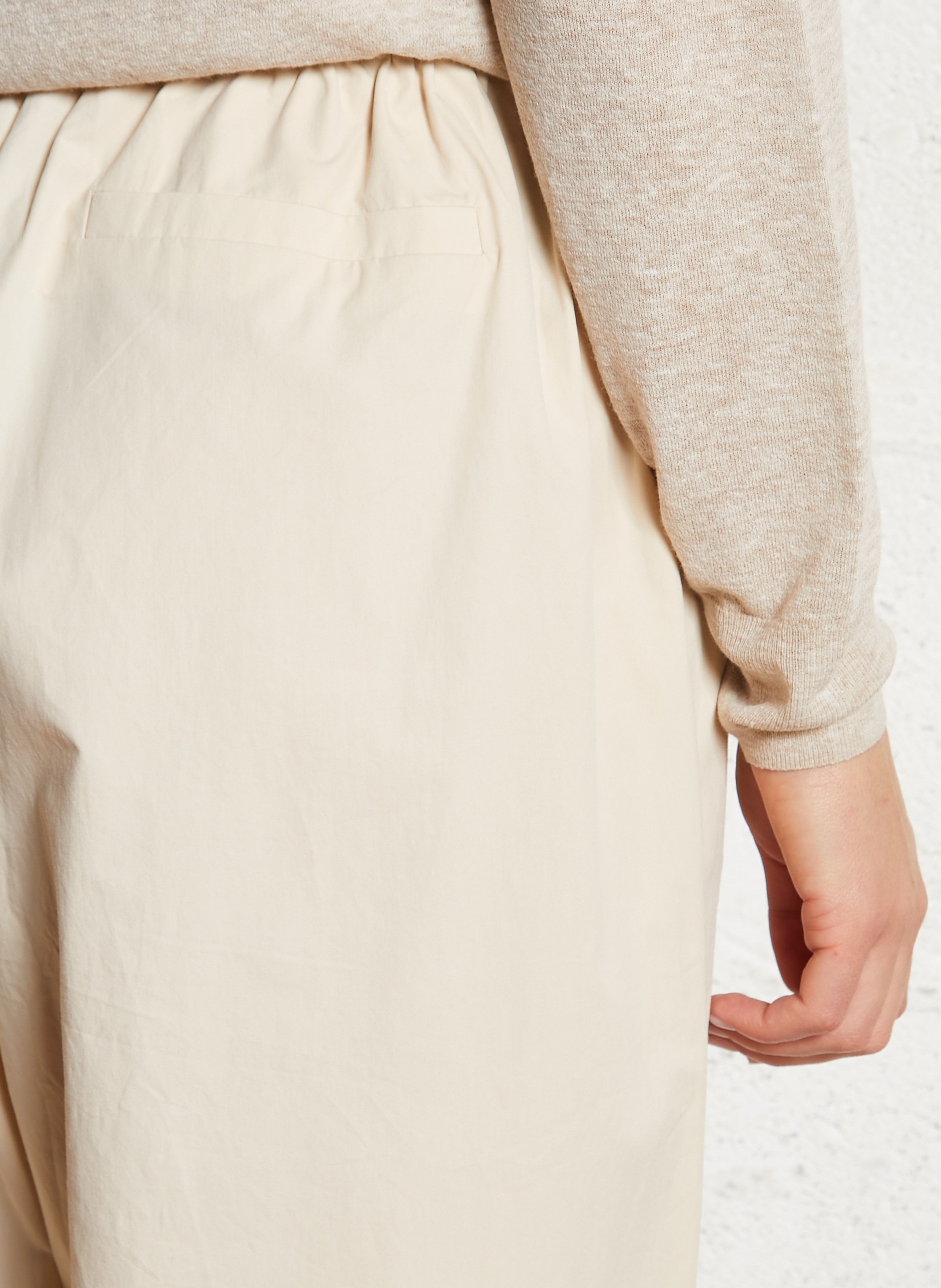 Wide cotton trousers  JC SOPHIE Beige