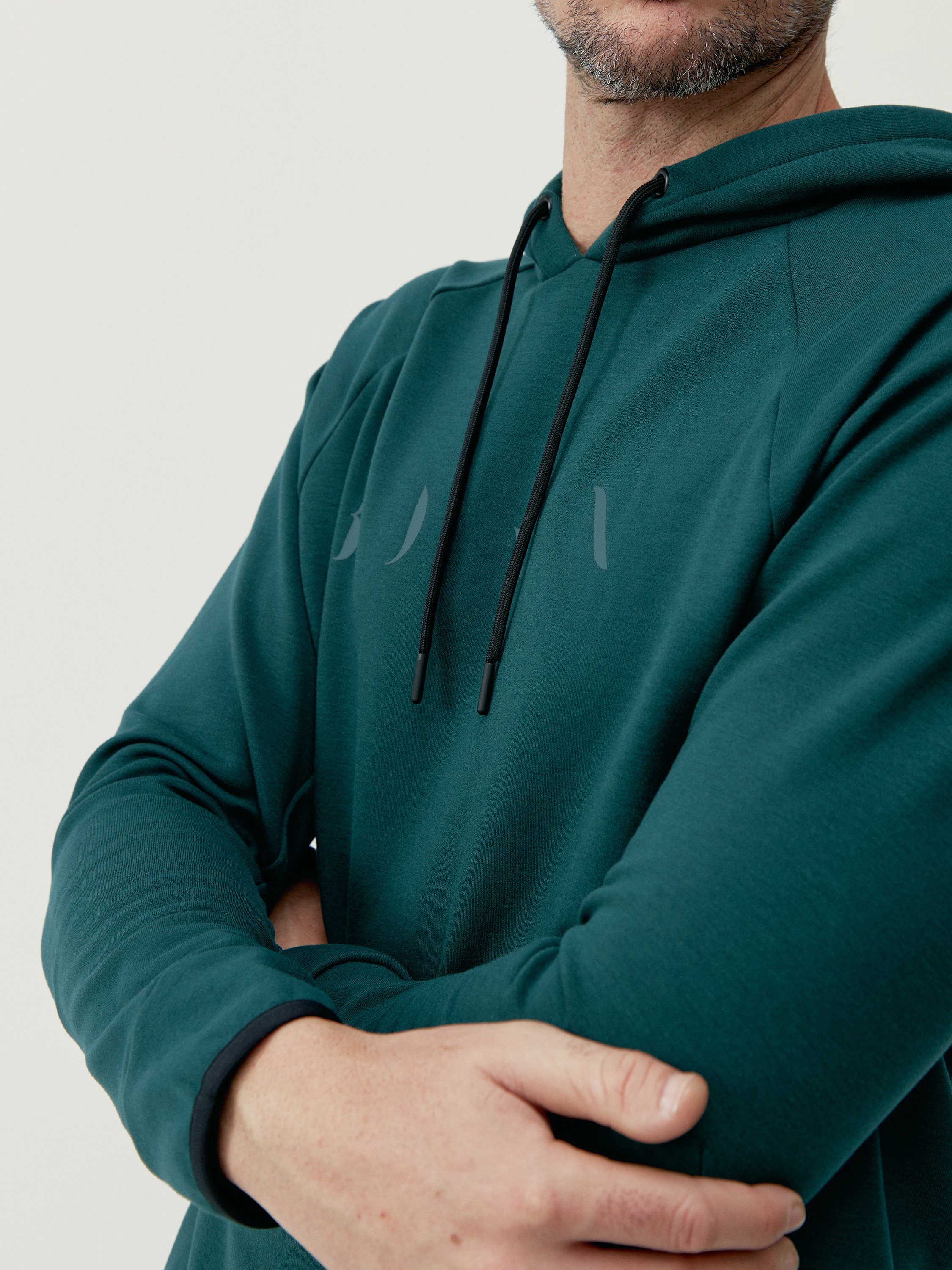 Performance Hooded Sports Sweatshirt BORN LIVING YOGA Green