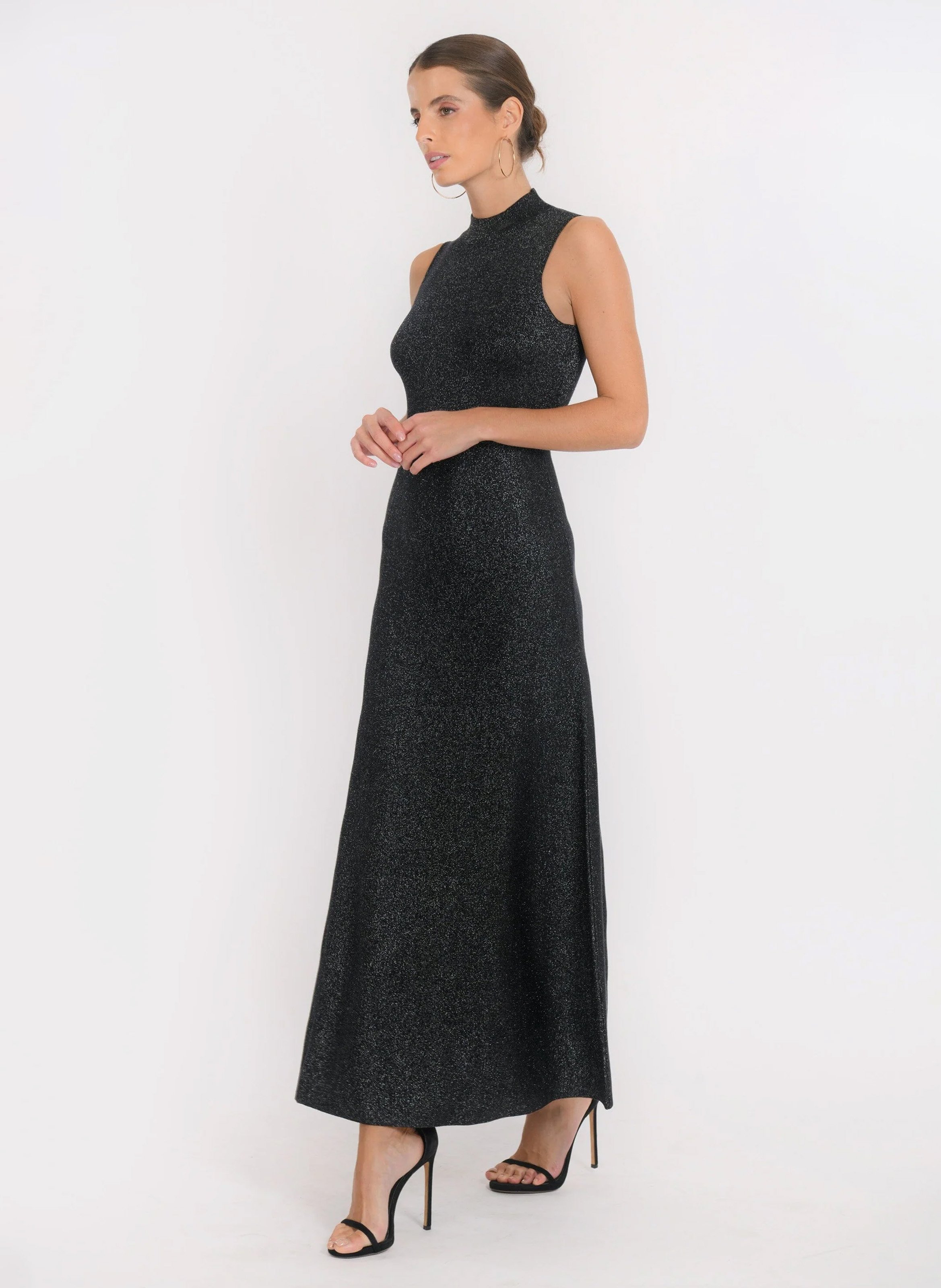 Robe longue col montant  KOOKAI Noir