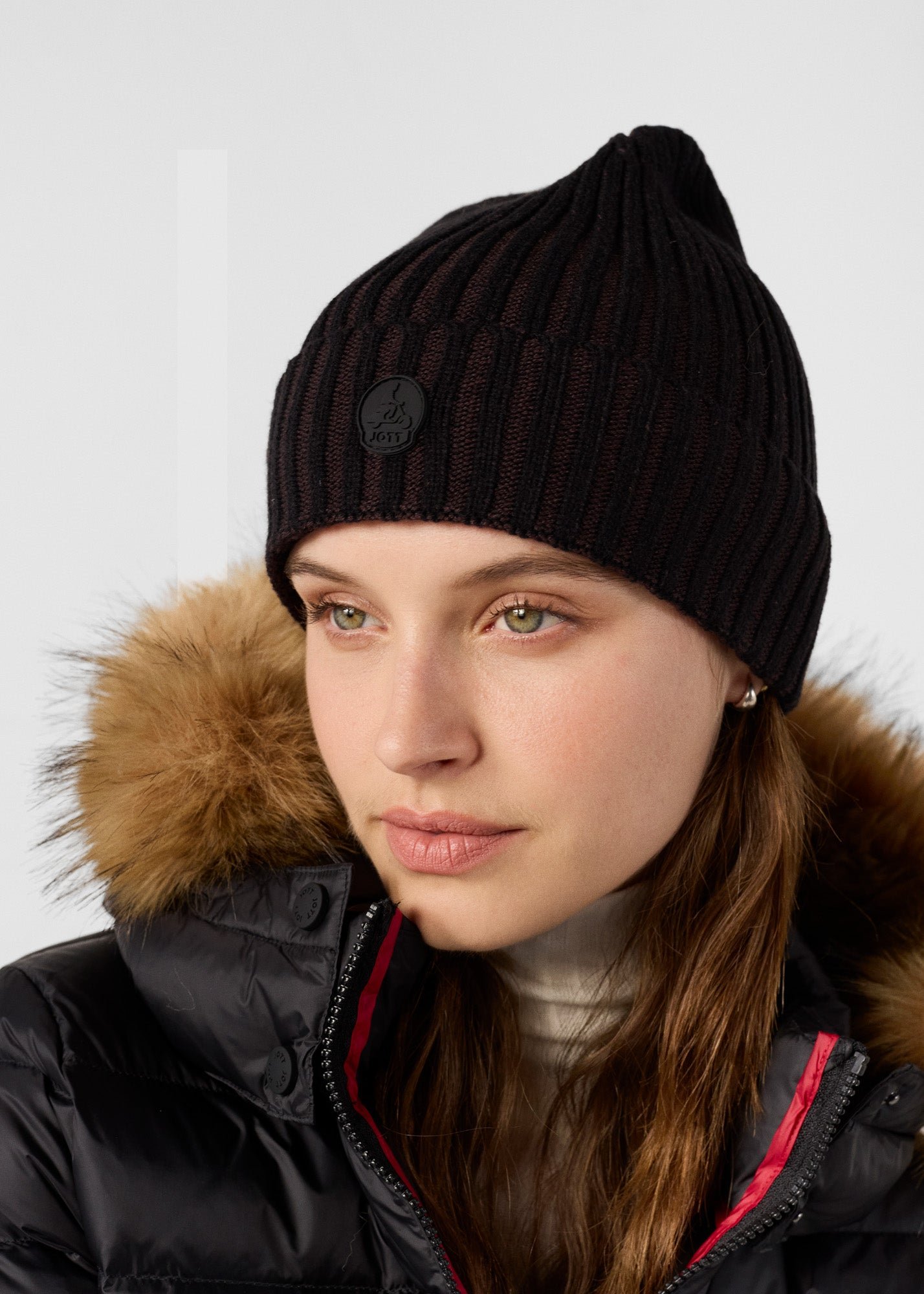 Two-tone toddler beanie JOTT Black