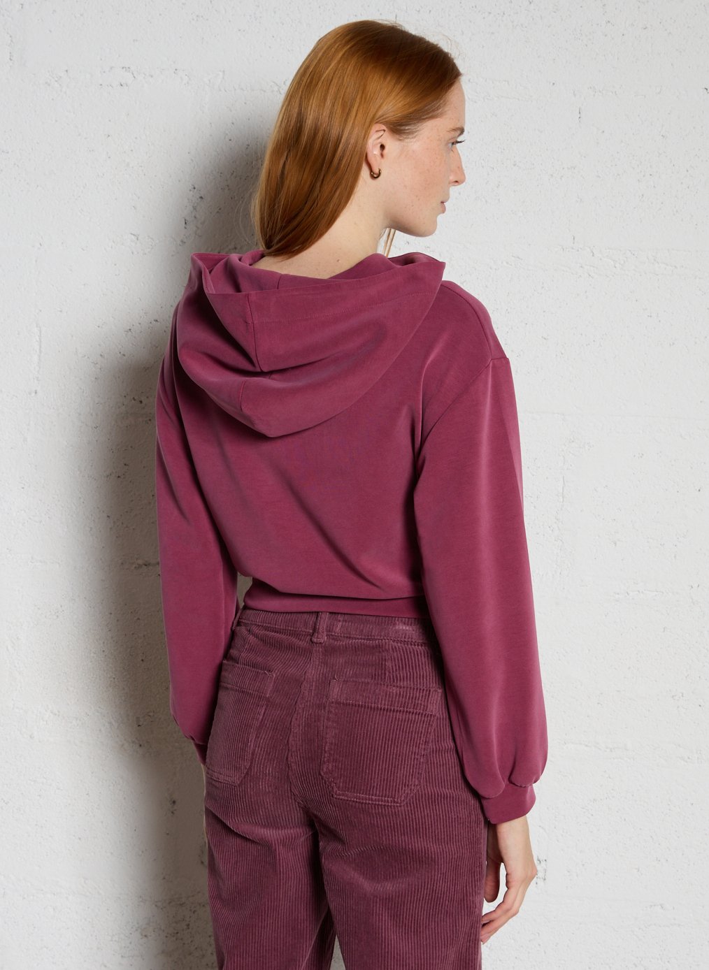 Sweat-shirt ample à capuche  MAISON 123 Rouge