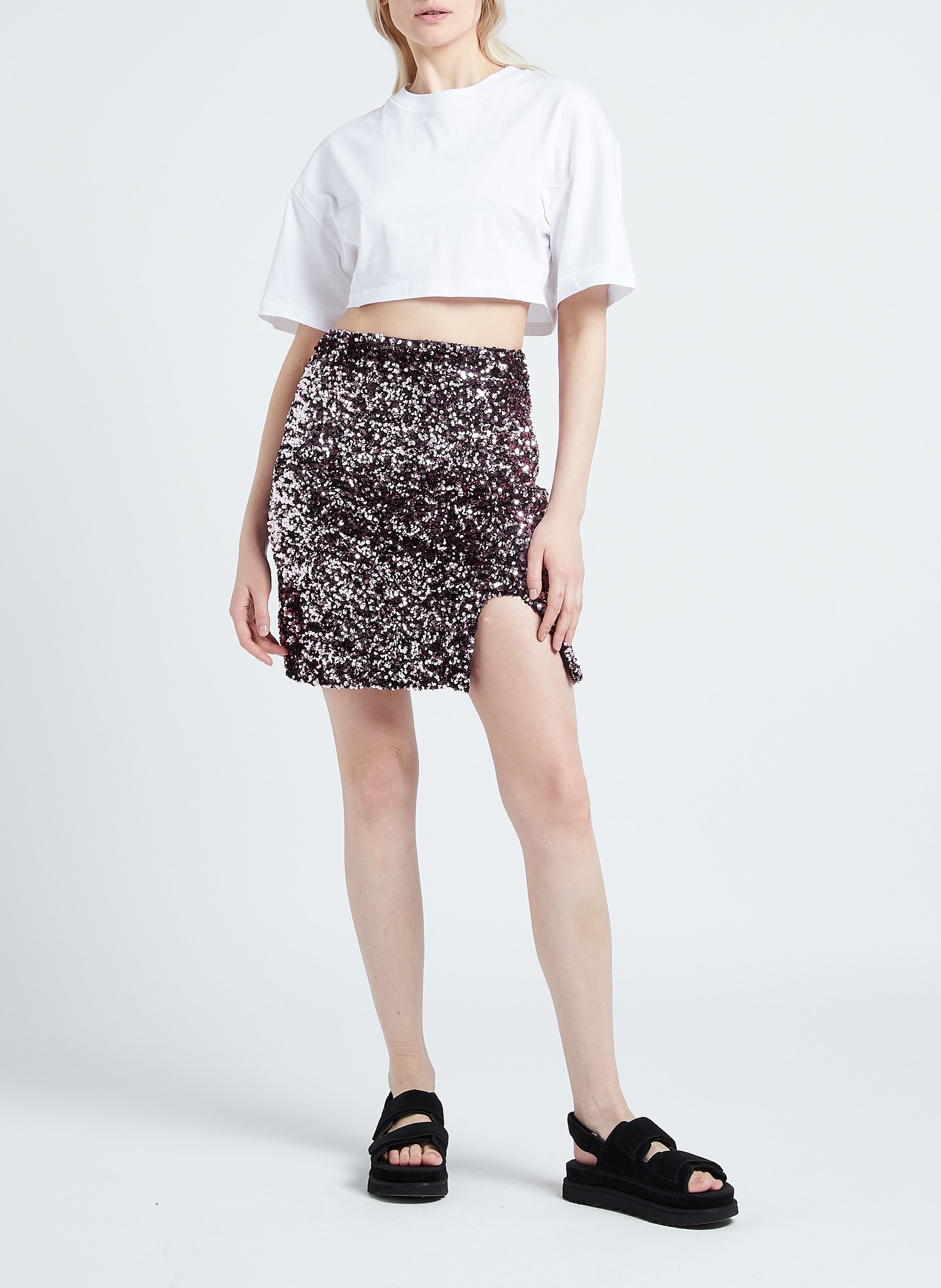 Jupe courte à sequins  HEIMSTONE Rose