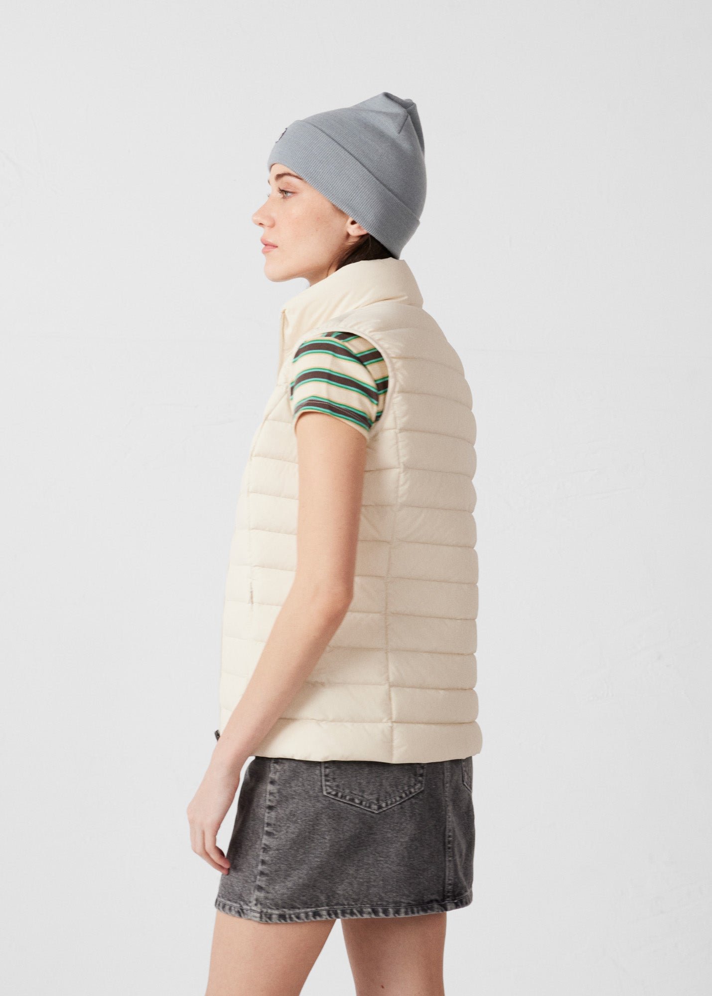 Doudoune sans manches stretch grenada JOTT Blanc