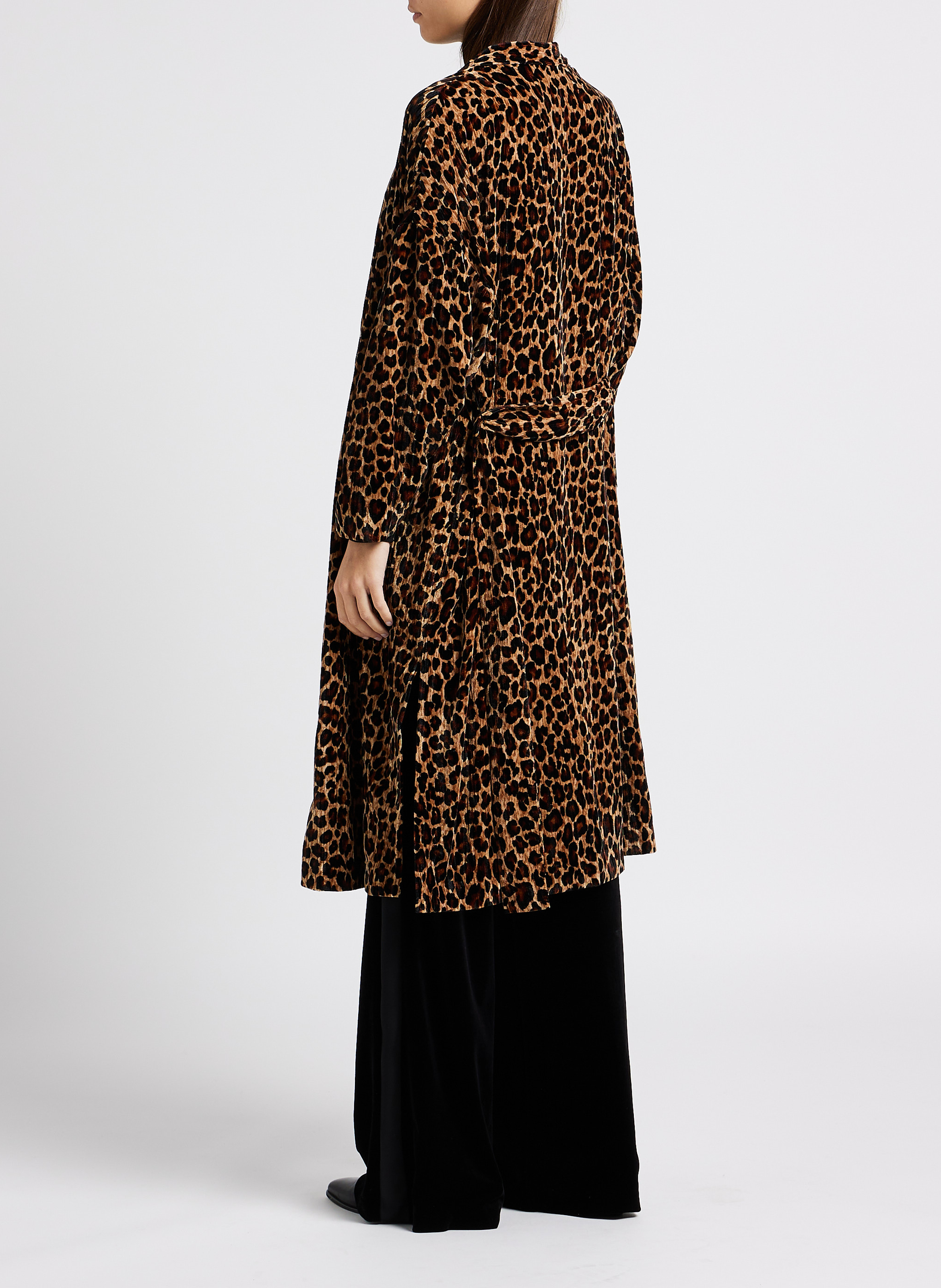 Abrigo recto de terciopelo estampado MAX&Co. Multicolor