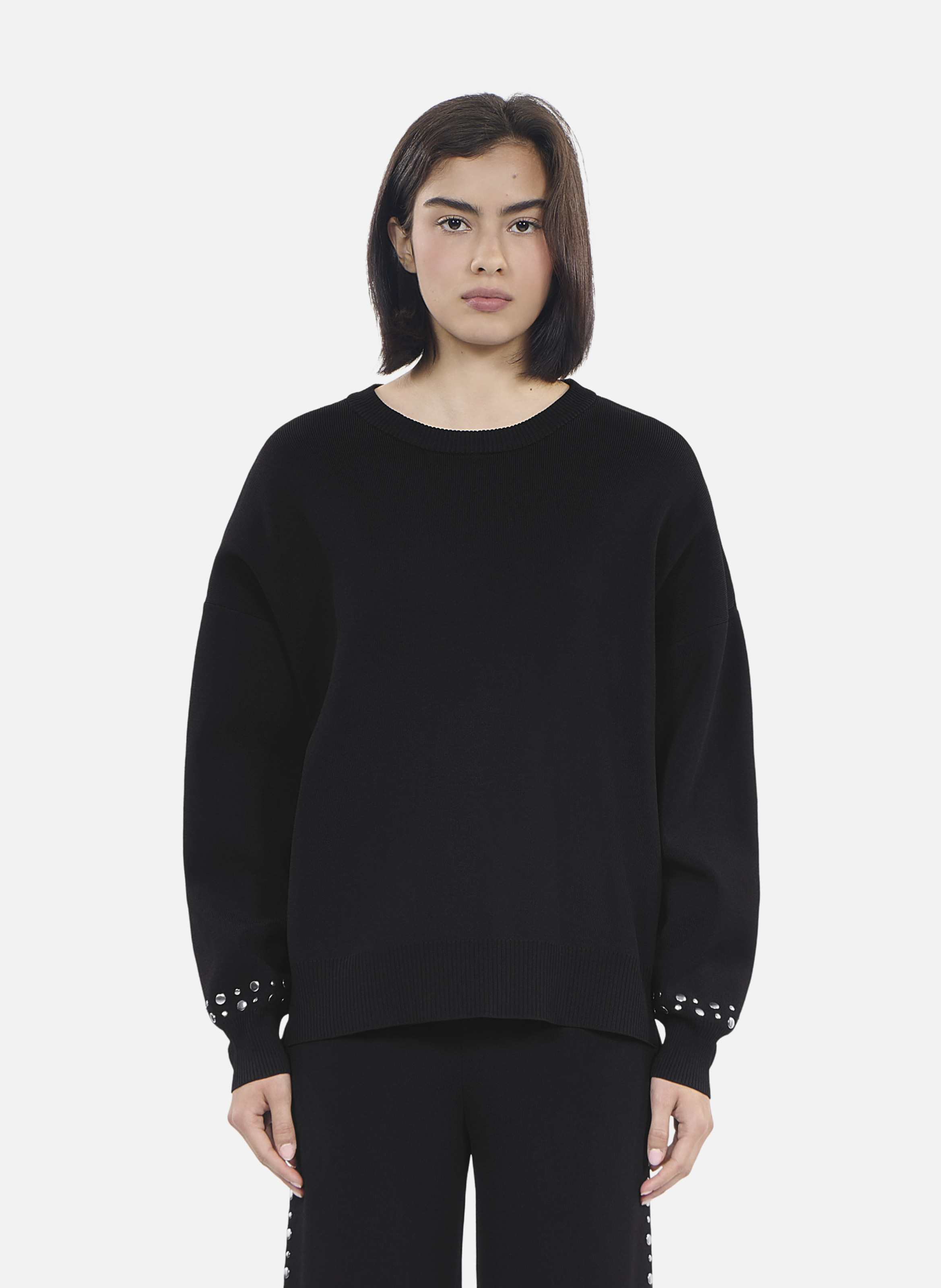 Sweatshirt with studs THE KOOPLES Black