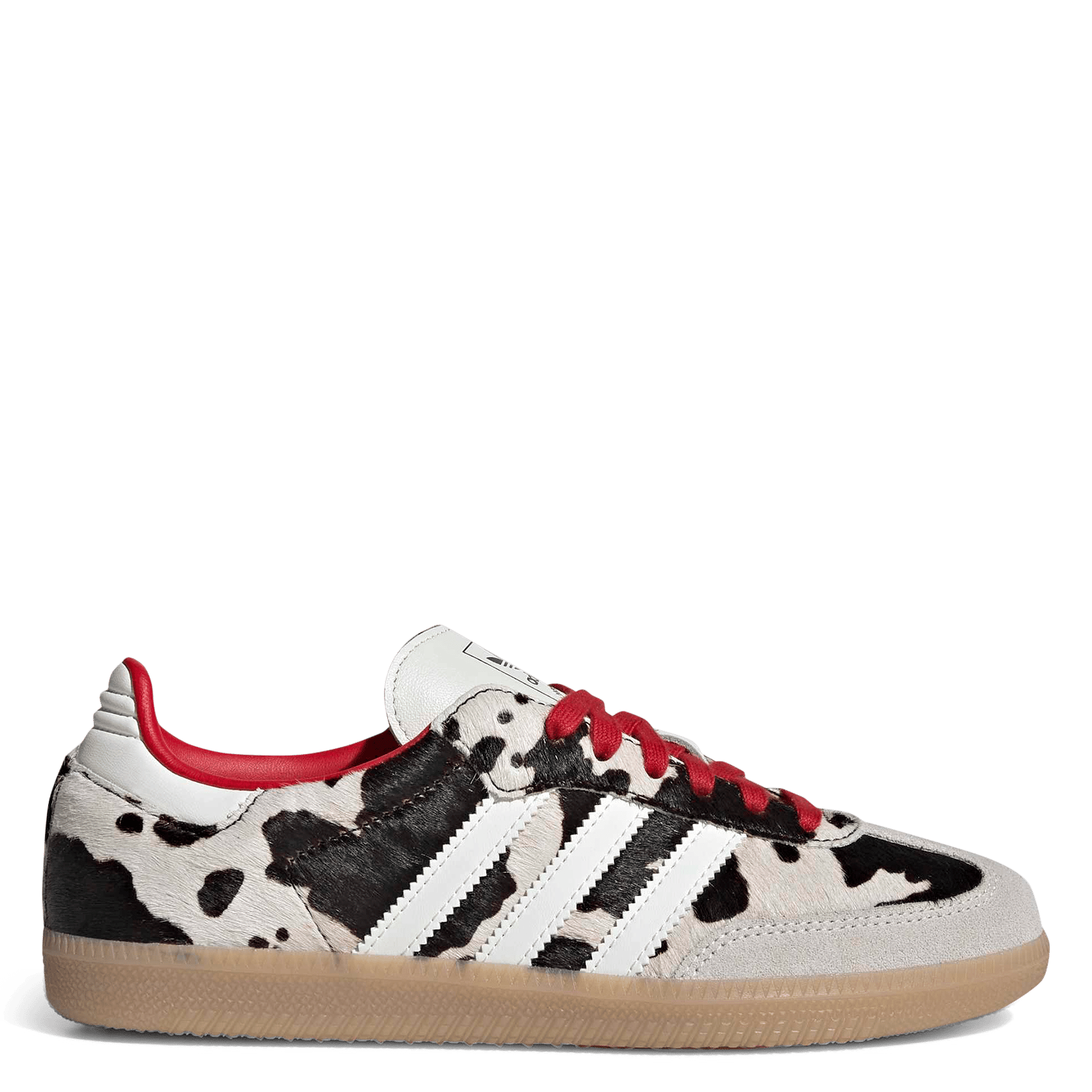 Baskets van leer met print ADIDAS Bruin