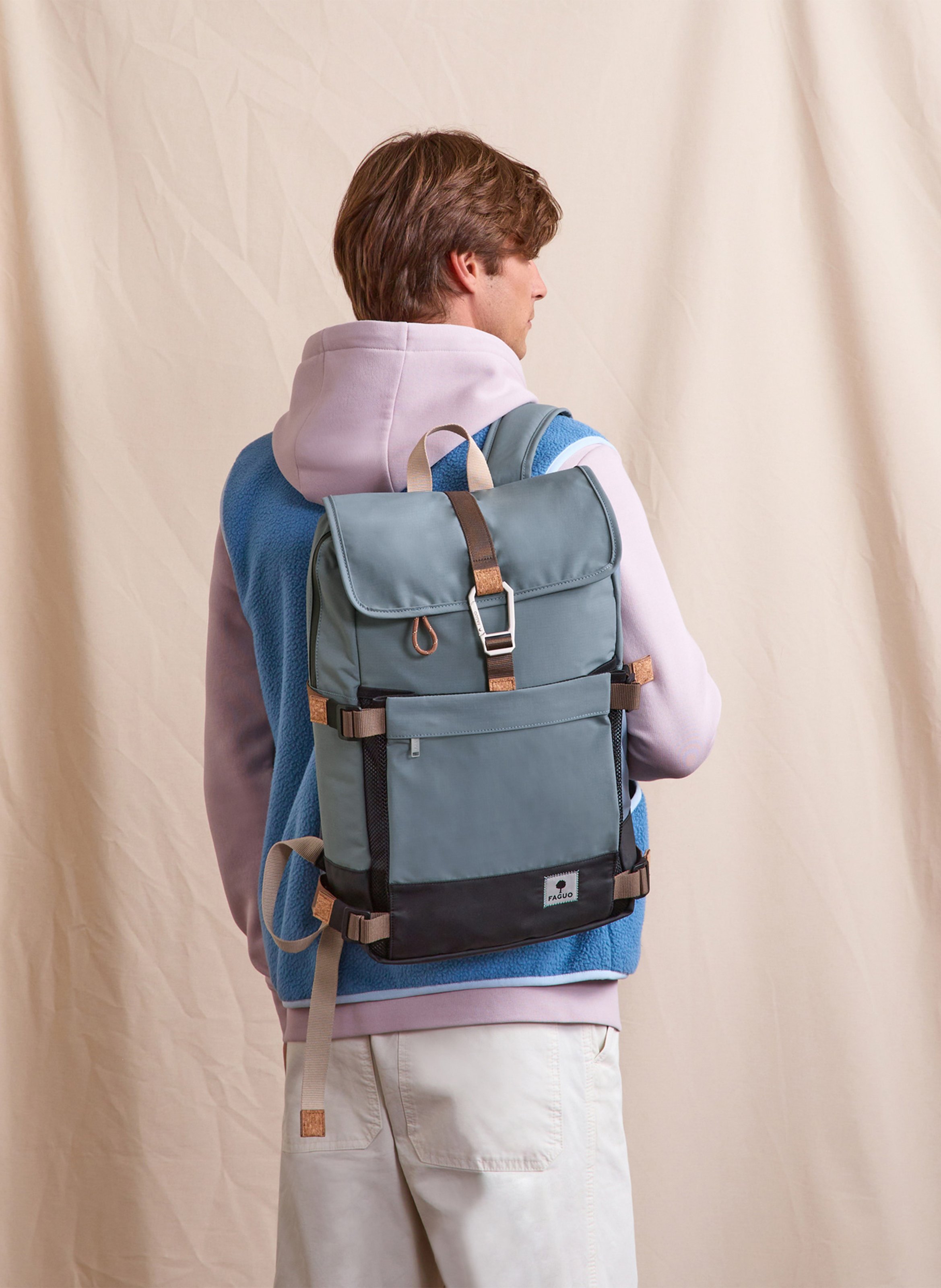 Compact backpack FAGUO Blue