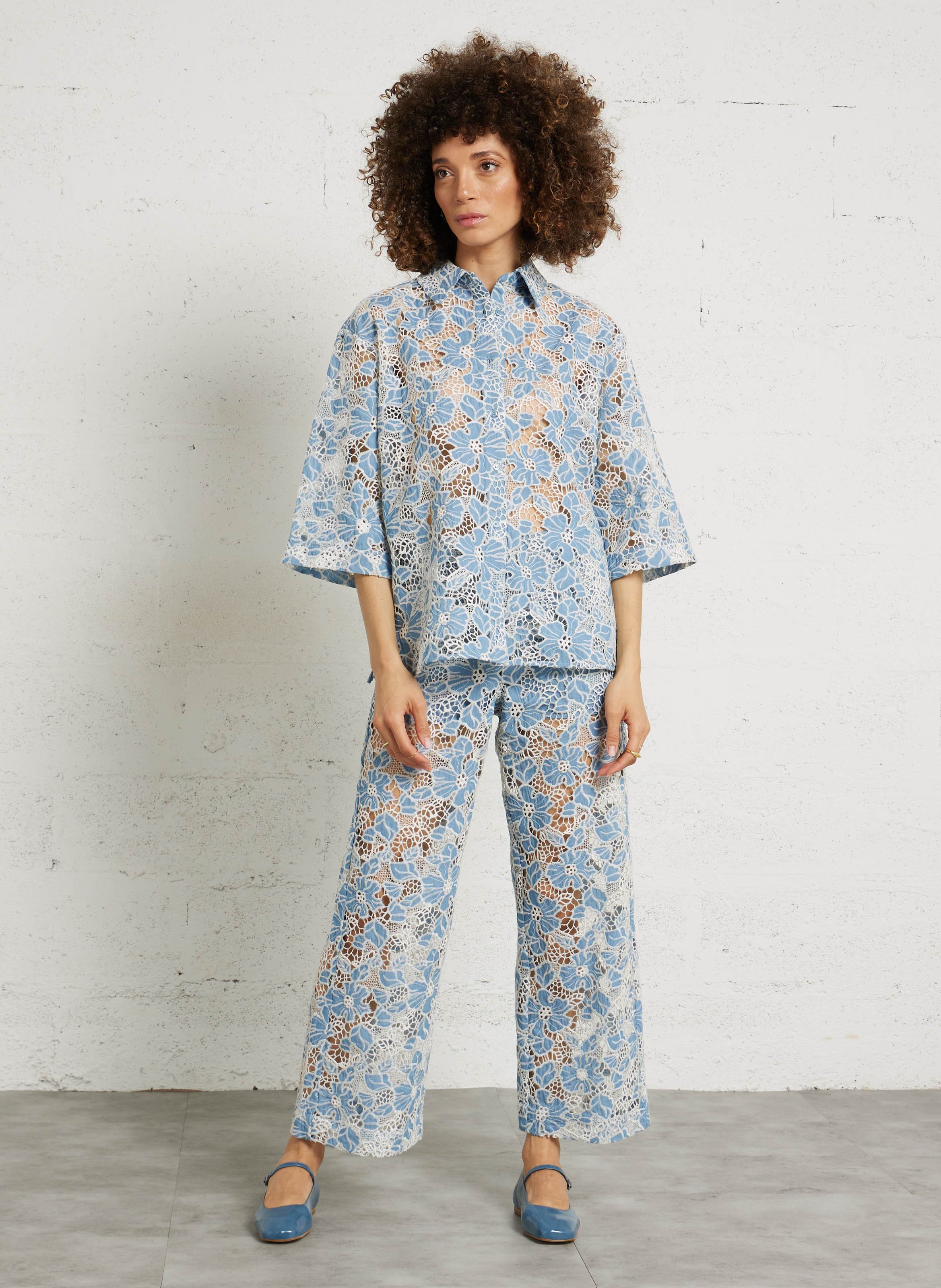 Cotton-blend bucket hat THE TINY BIG SISTER Grey