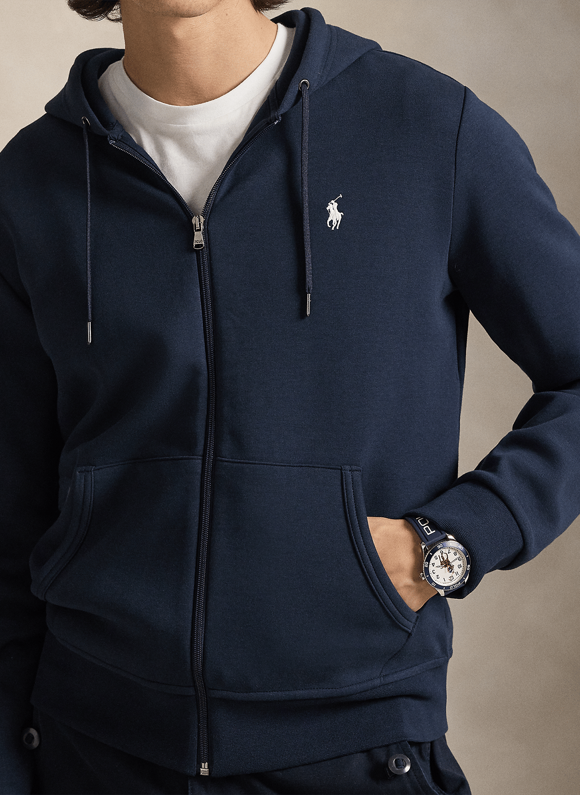Kapuzensweatshirt aus Baumwoll-Mix POLO RALPH LAUREN Blau