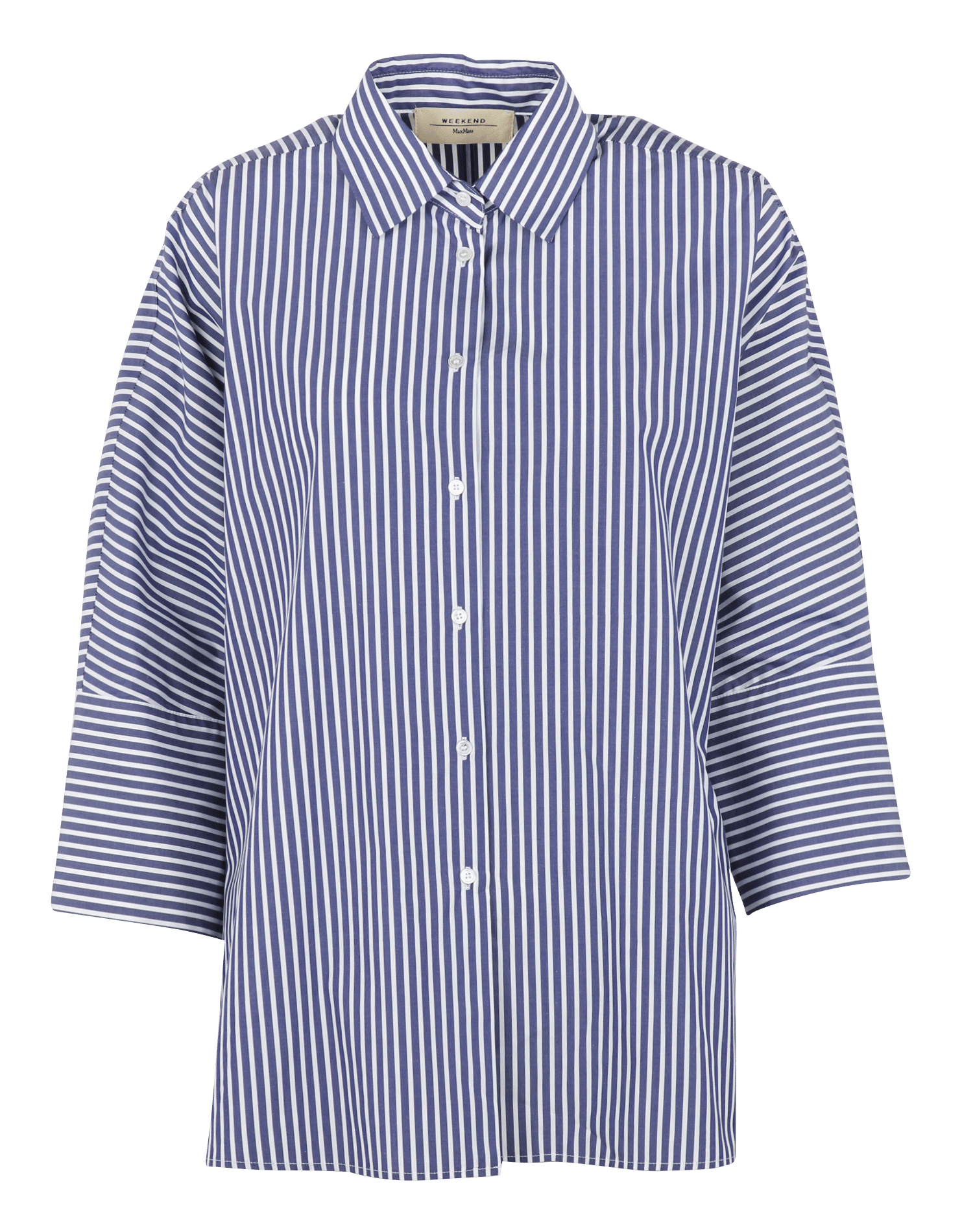 Chemise ample boutonnée à rayures MAX MARA WEEK END Bleu