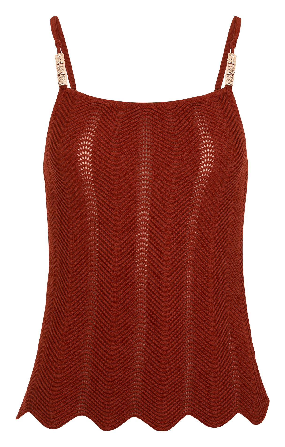 Débardeur en maille fine MORGAN Marron