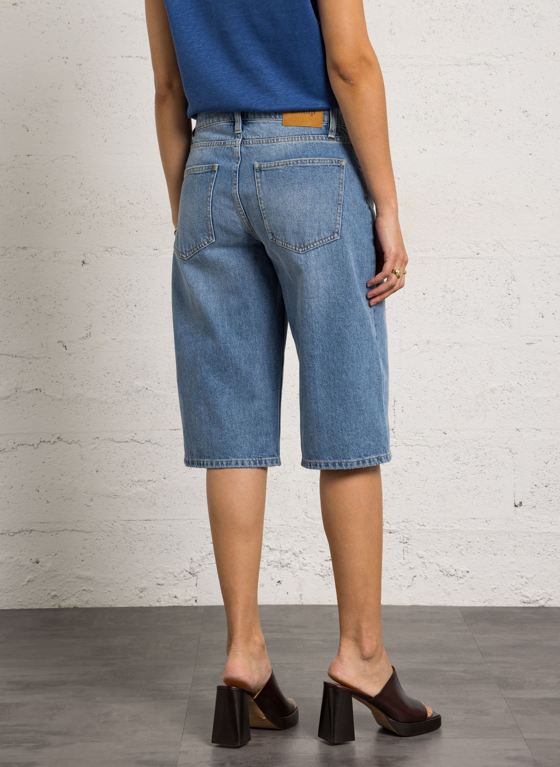 Baumwoll-Bermudas LAB DIP Blau