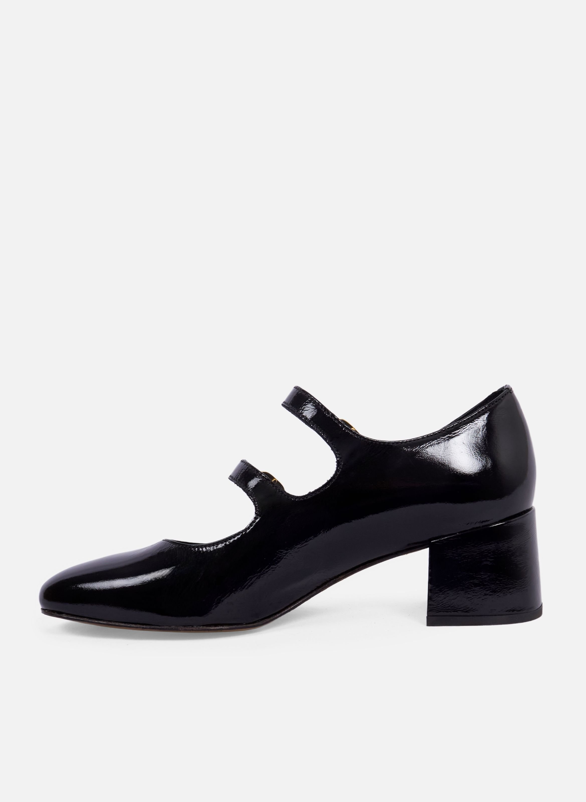Babies talon jeanne cuir vernis JULES & JENN Noir